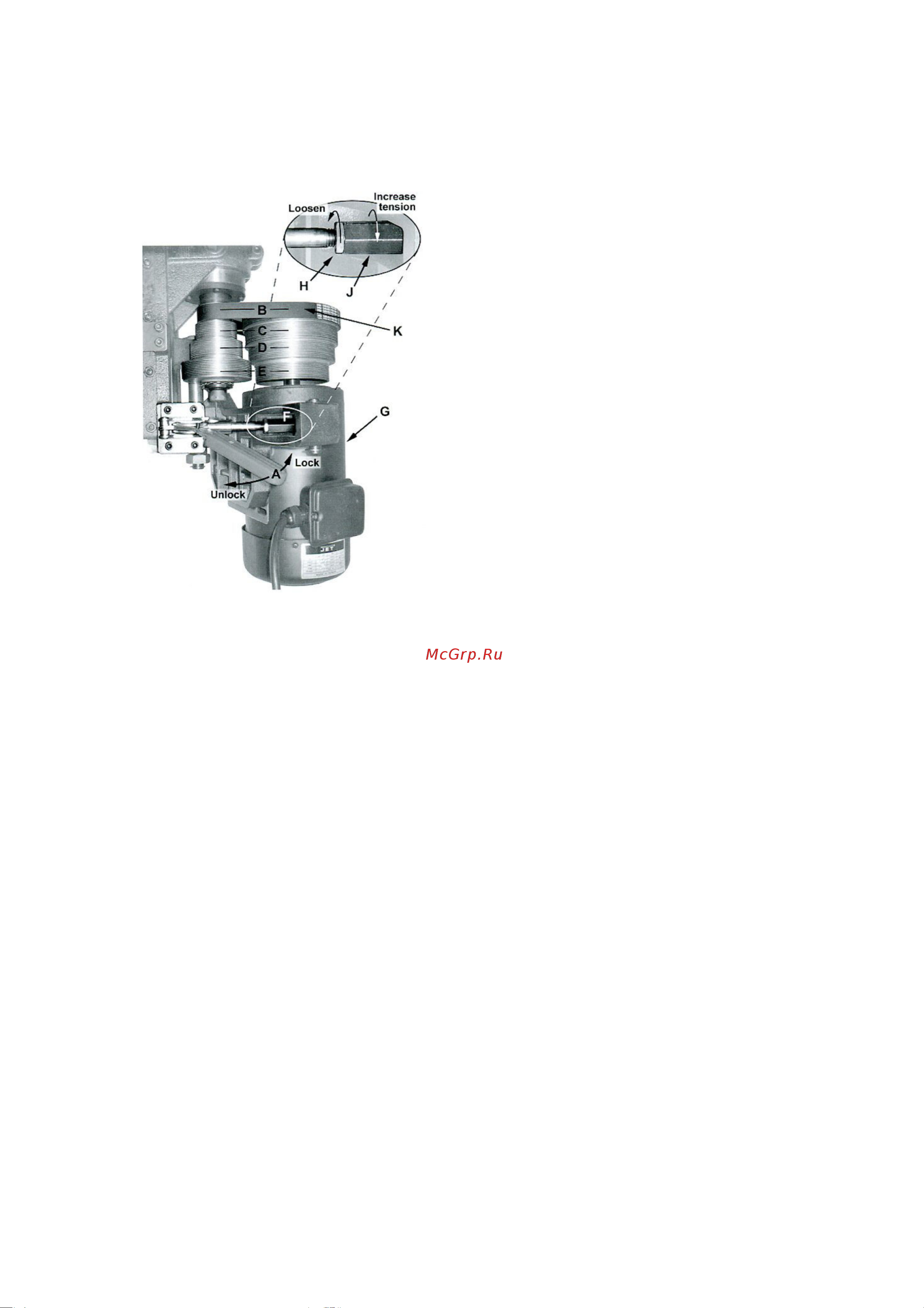 Jet JWS-35X5-3 708327T-RU [17/43] Точный упор для фрезерования под углом до 45 градусов