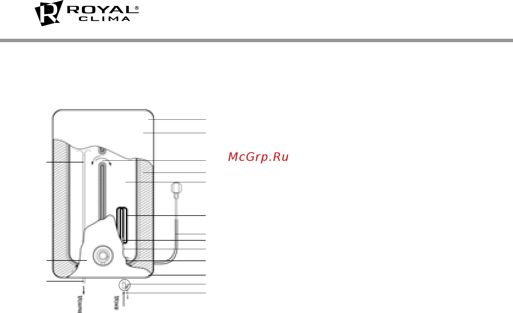 Royal Clima RWH-G50-FE [6/24] Устройство водонагревателя