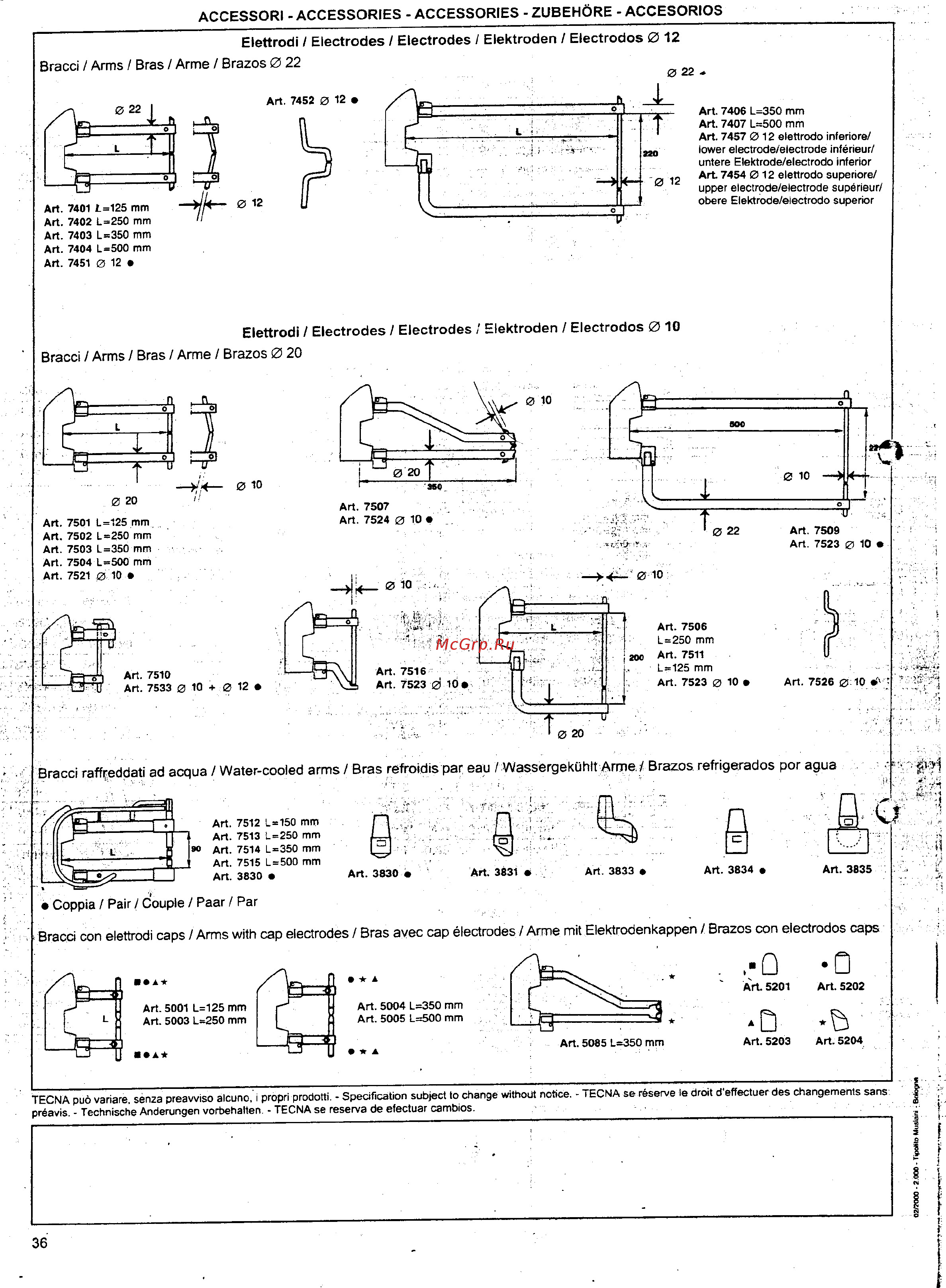 TECNA 7903 [15/15] Accessori accessories accessories zubehöre accesorios