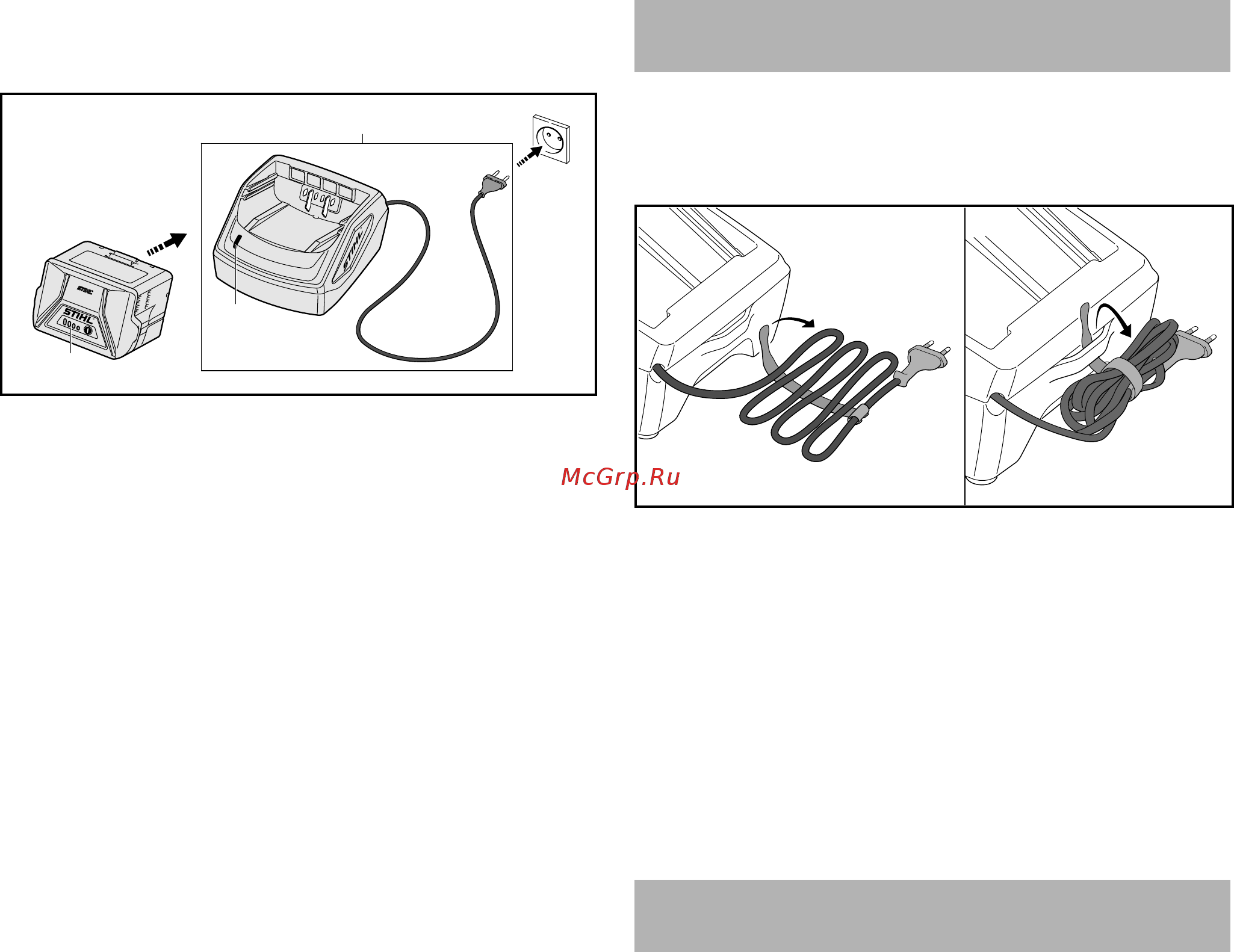 Stihl AL 101 [225/304] Қуаттағыштағы жарық диоды