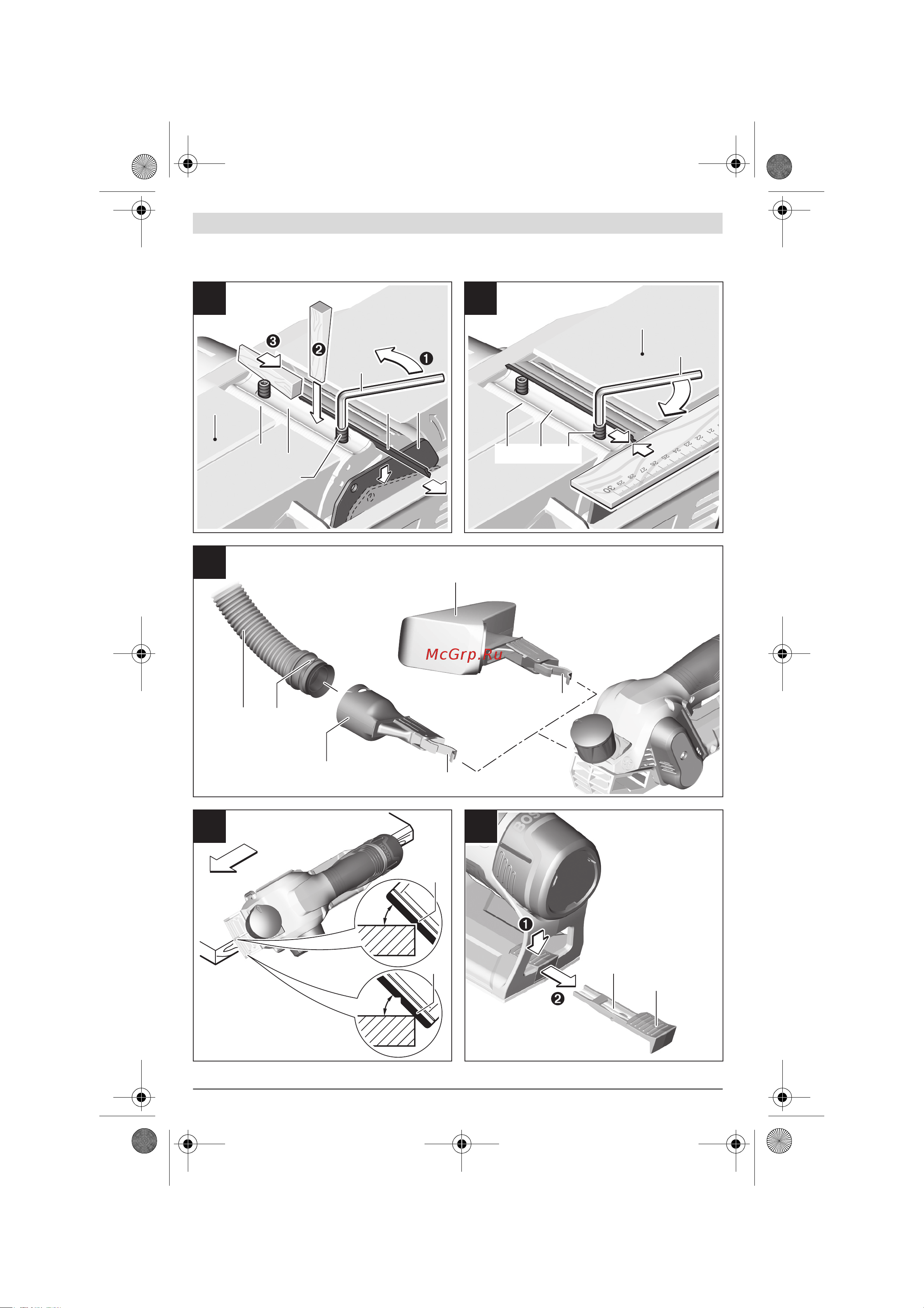 Bosch GHO 12V-20 Solo 0.601.5A7.000 Инструкция по эксплуатации онлайн [4/206] 863782