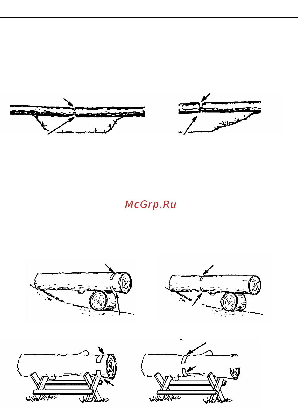McCulloch CS 400T [21/36] Использование ствола в качестве опоры