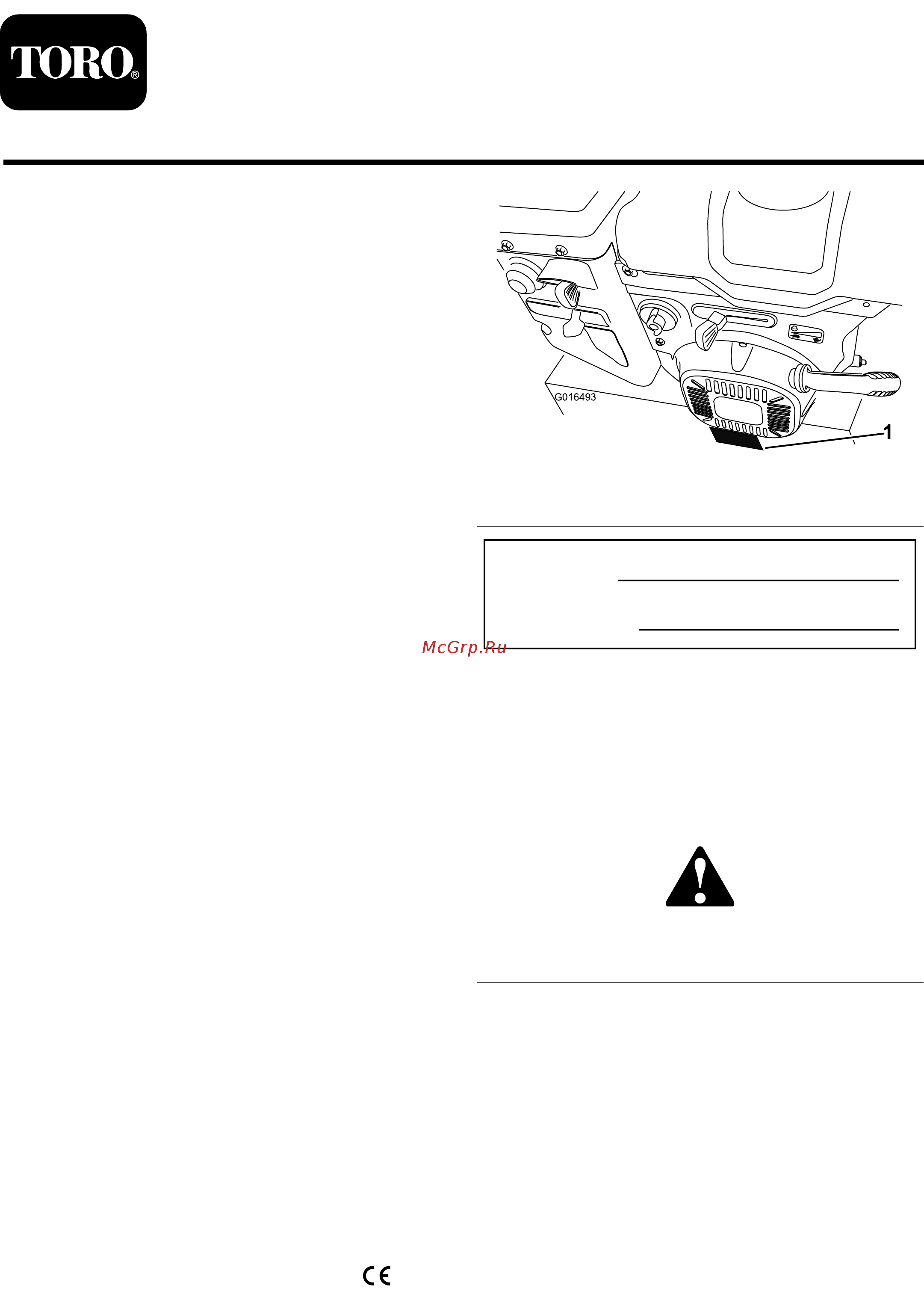 Toro 38826 261395 Инструкция по эксплуатации онлайн