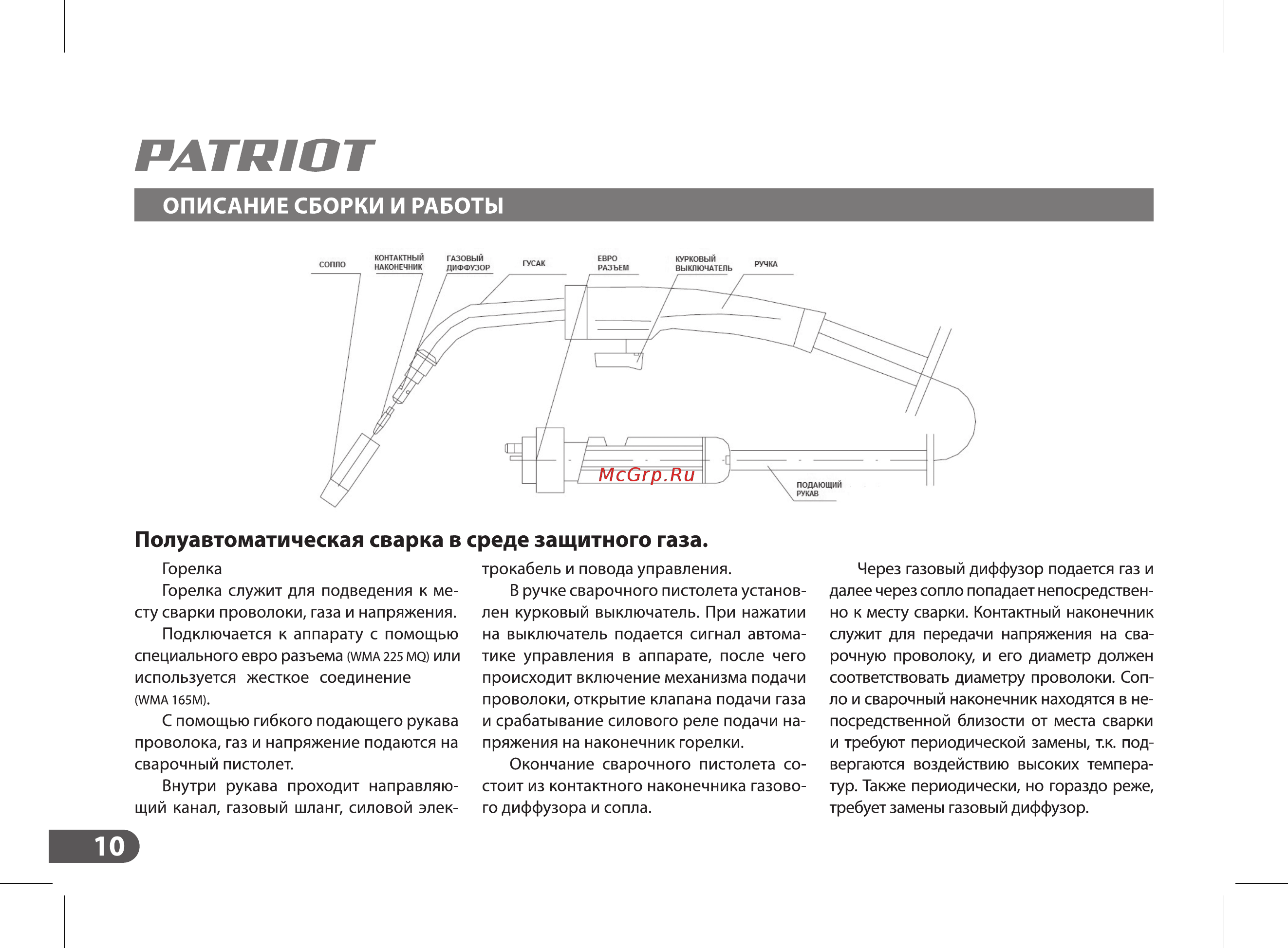 Patriot WMA 225MQ (605301755) [10/36] Описание сборки и работы