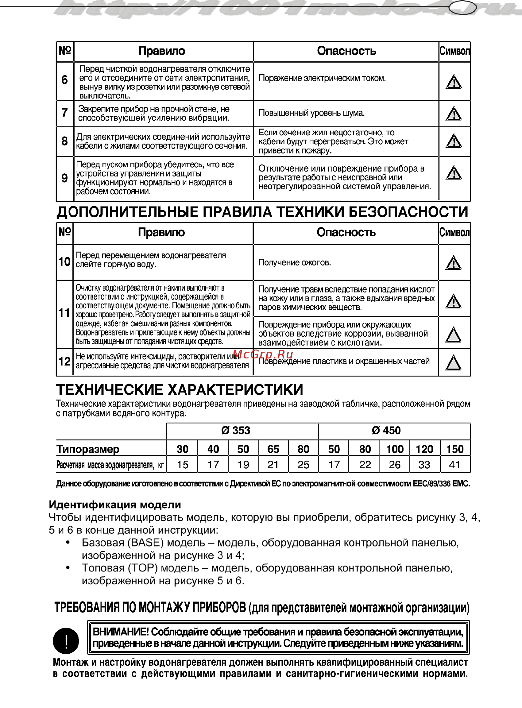 Ariston ABS VLS PLUS INOX PW 80 Инструкция по эксплуатации онлайн [3/14] 328693