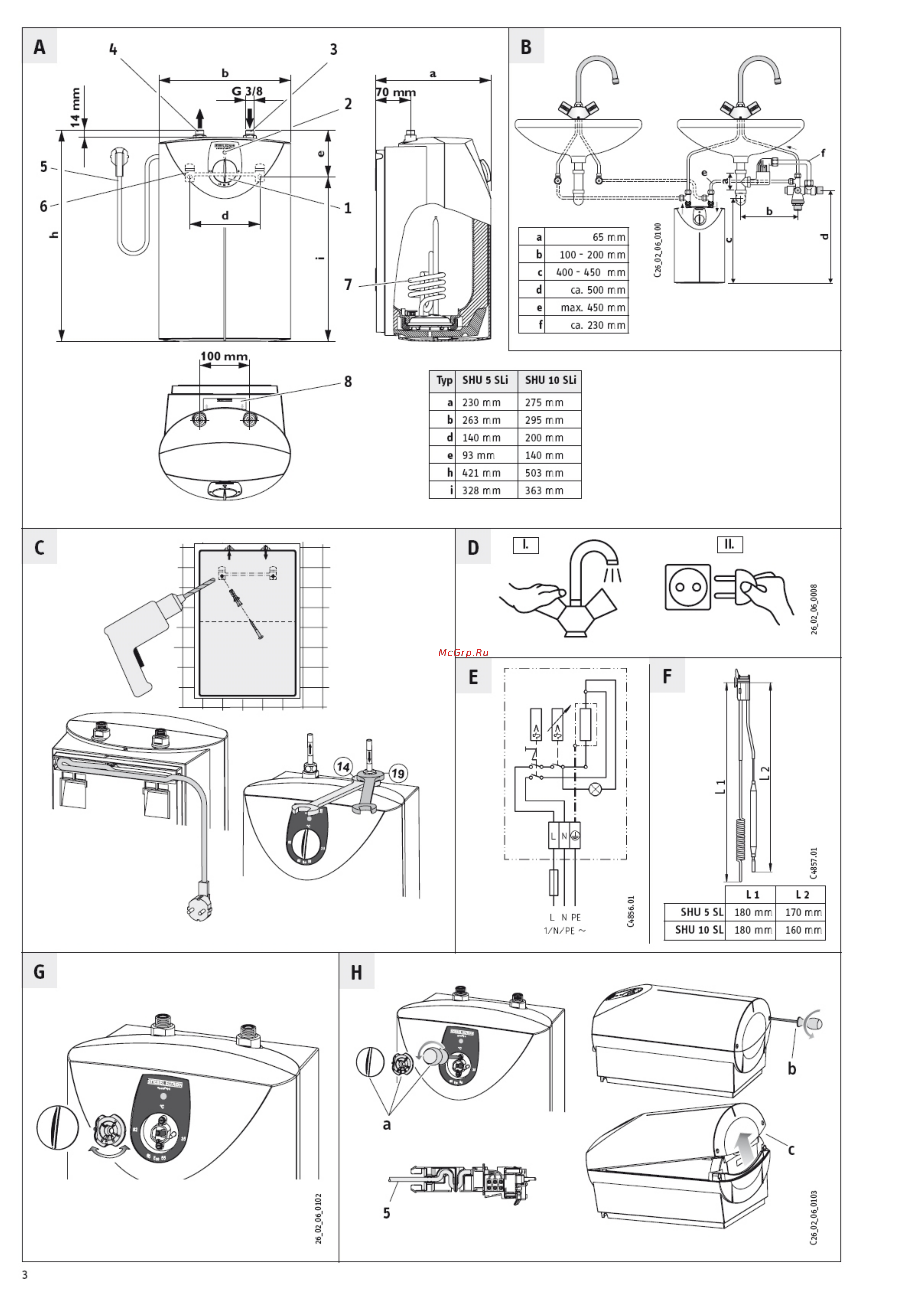 Stiebel Eltron SHU 10 SLi 222187 Инструкция по эксплуатации онлайн [3/7] 328912
