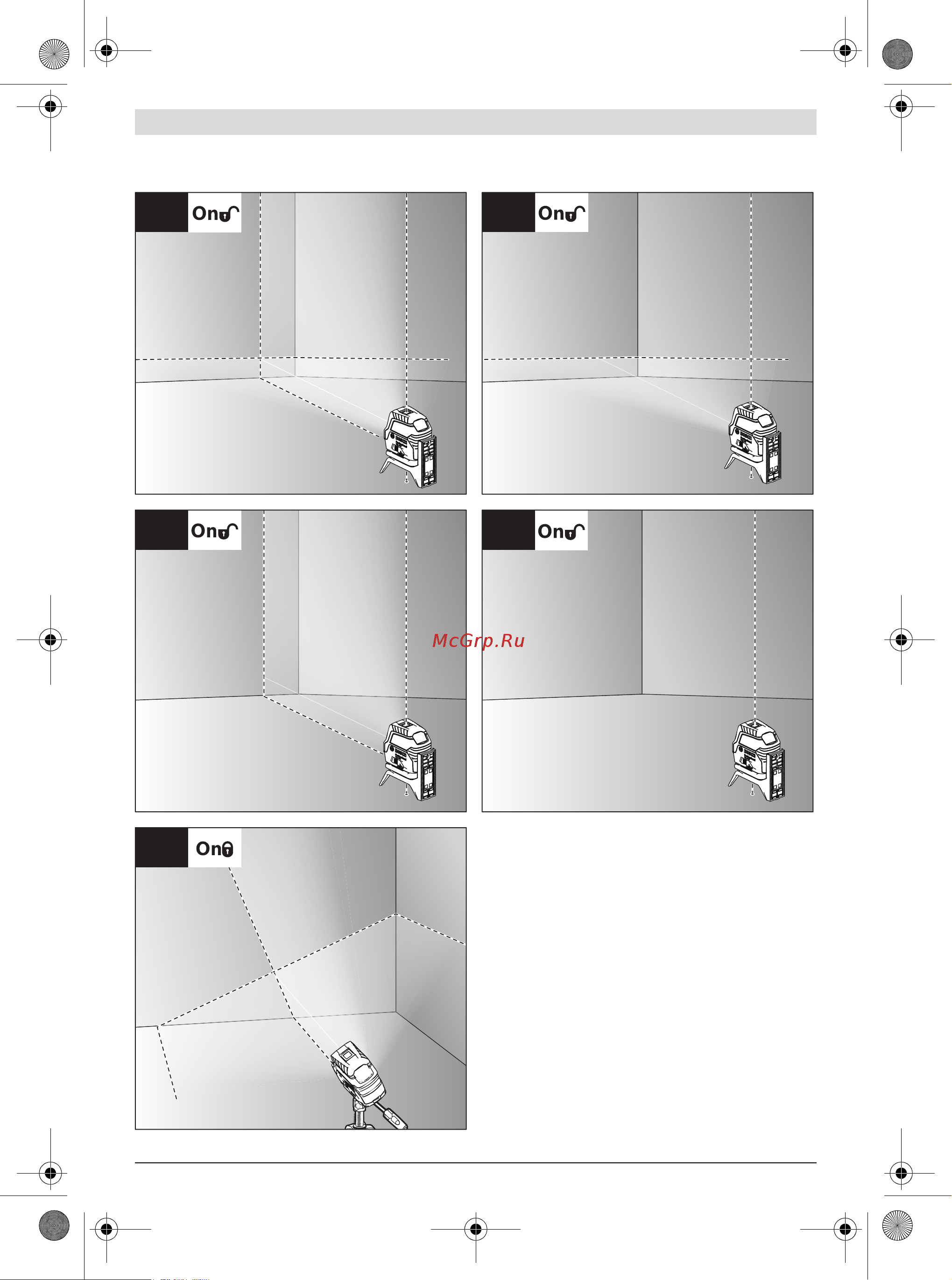 Bosch GCL 2-15 + RM1 (0601066E00) + Детектор PMD7 Инструкция по эксплуатации онлайн [6/304] 504061