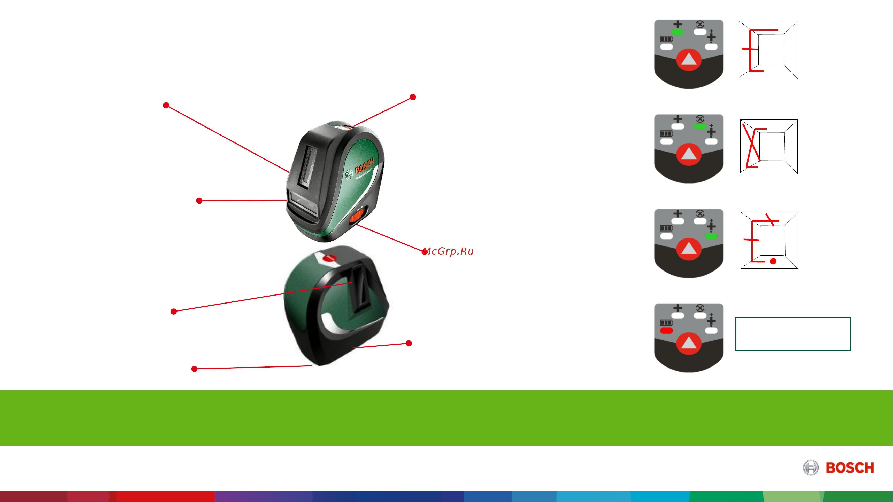 Bosch UniversalLevel 2 Basic (0.603.663.800) [4/16] Вертикальной линией отвес
