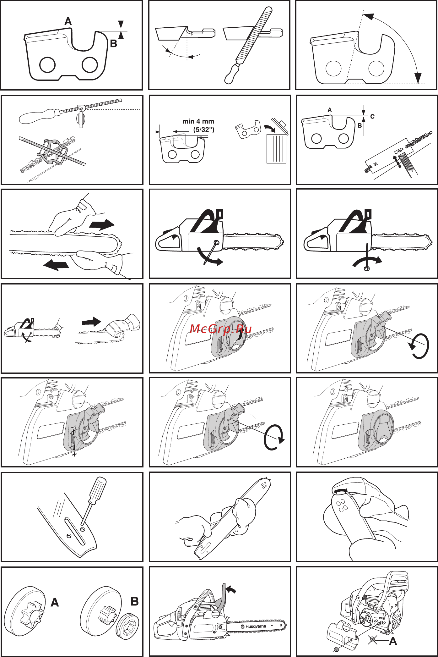 Husqvarna 445 II 9671566-75 Инструкция по эксплуатации онлайн [3/44] 833872
