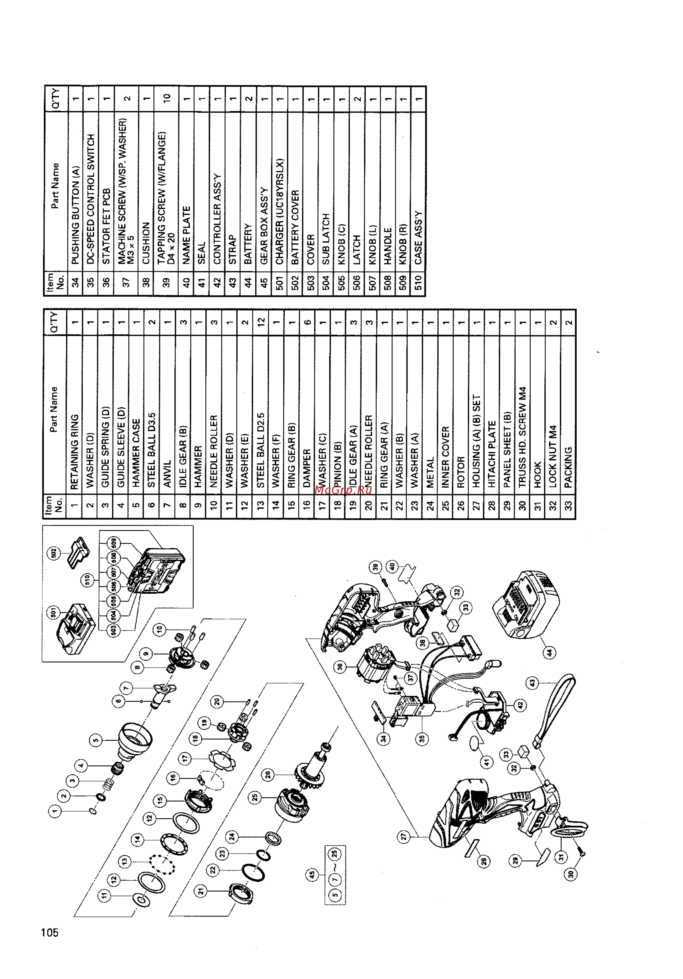 Hitachi WM18DBL LiION Инструкция по эксплуатации онлайн [13/20] 329312