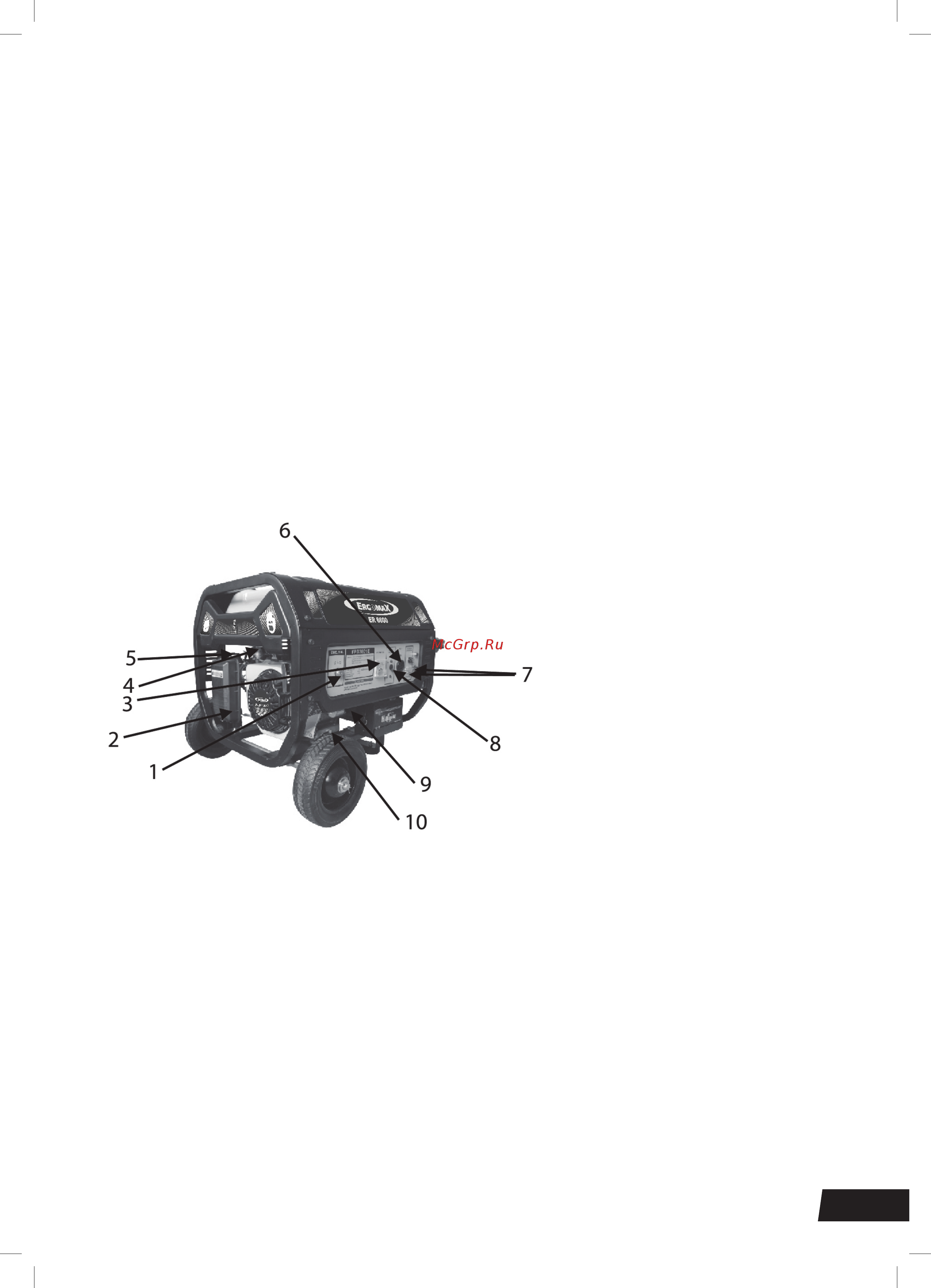 Ergomax ER 3400 [5/20] Описание генератора
