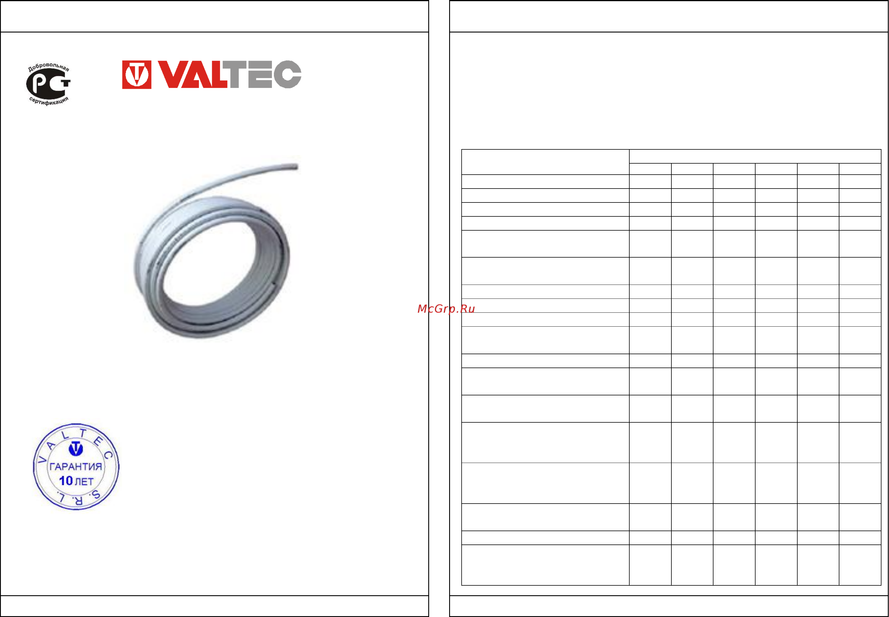 Valtec V2020 Инструкция по эксплуатации онлайн