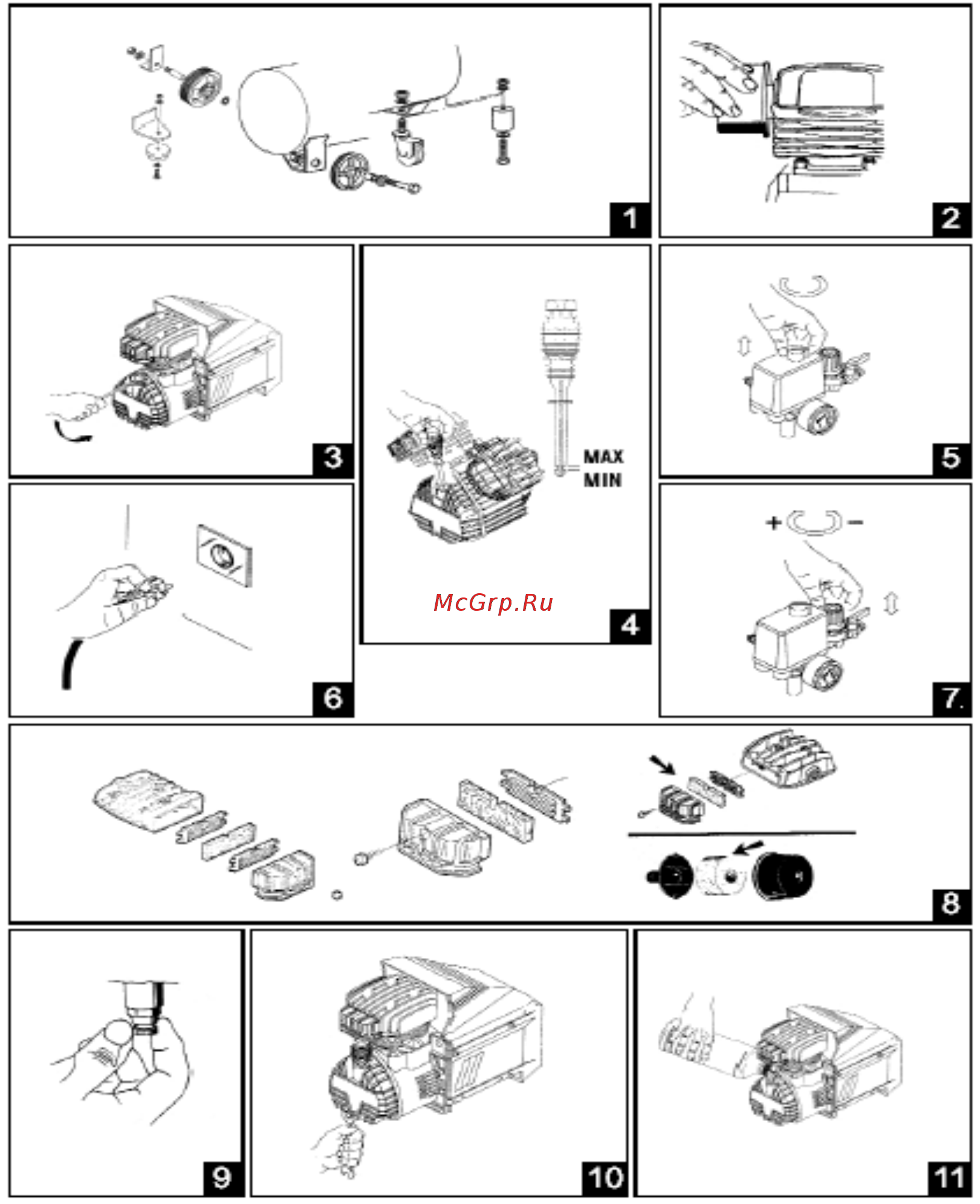 Garage WALL KIT [11/34] Рис порядок инсталляции компрессора