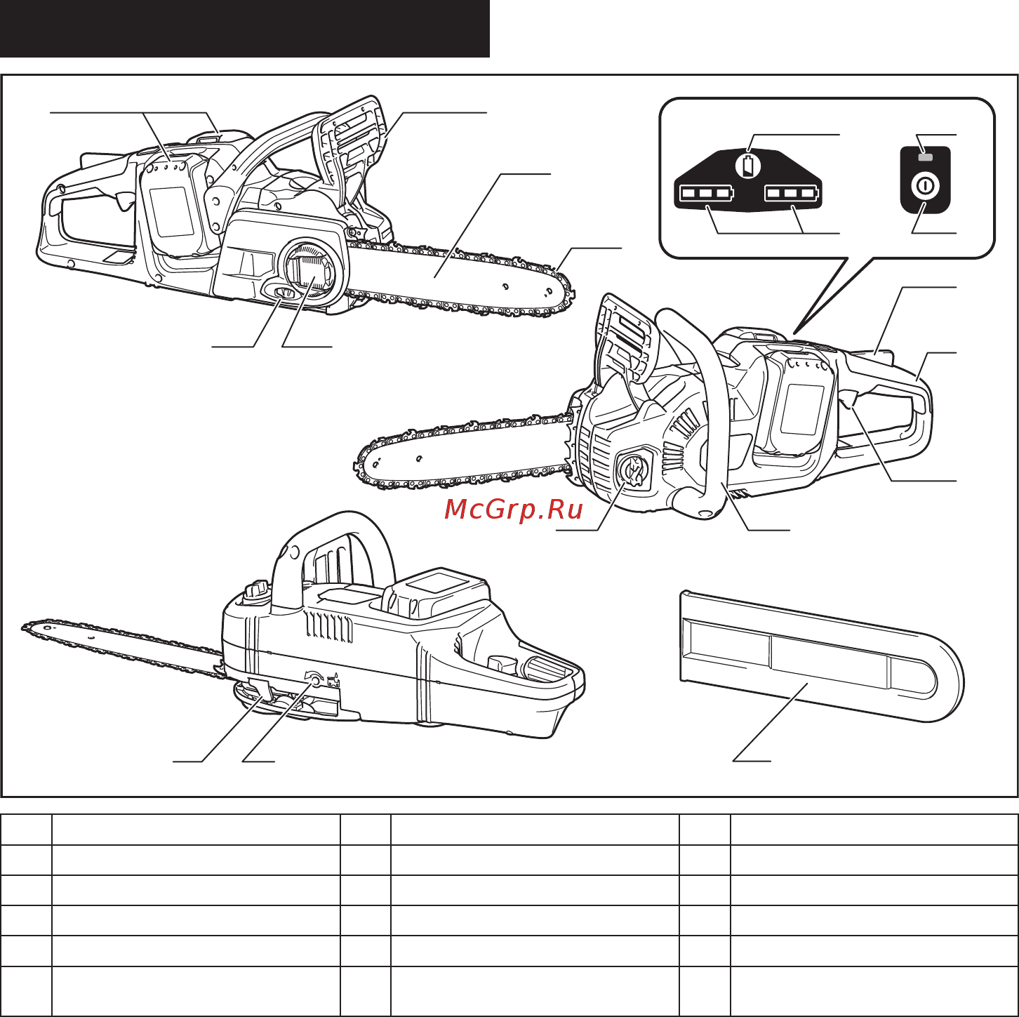 Makita DUC353Z БЕЗ АКК. и ЗУ [7/24] Русский