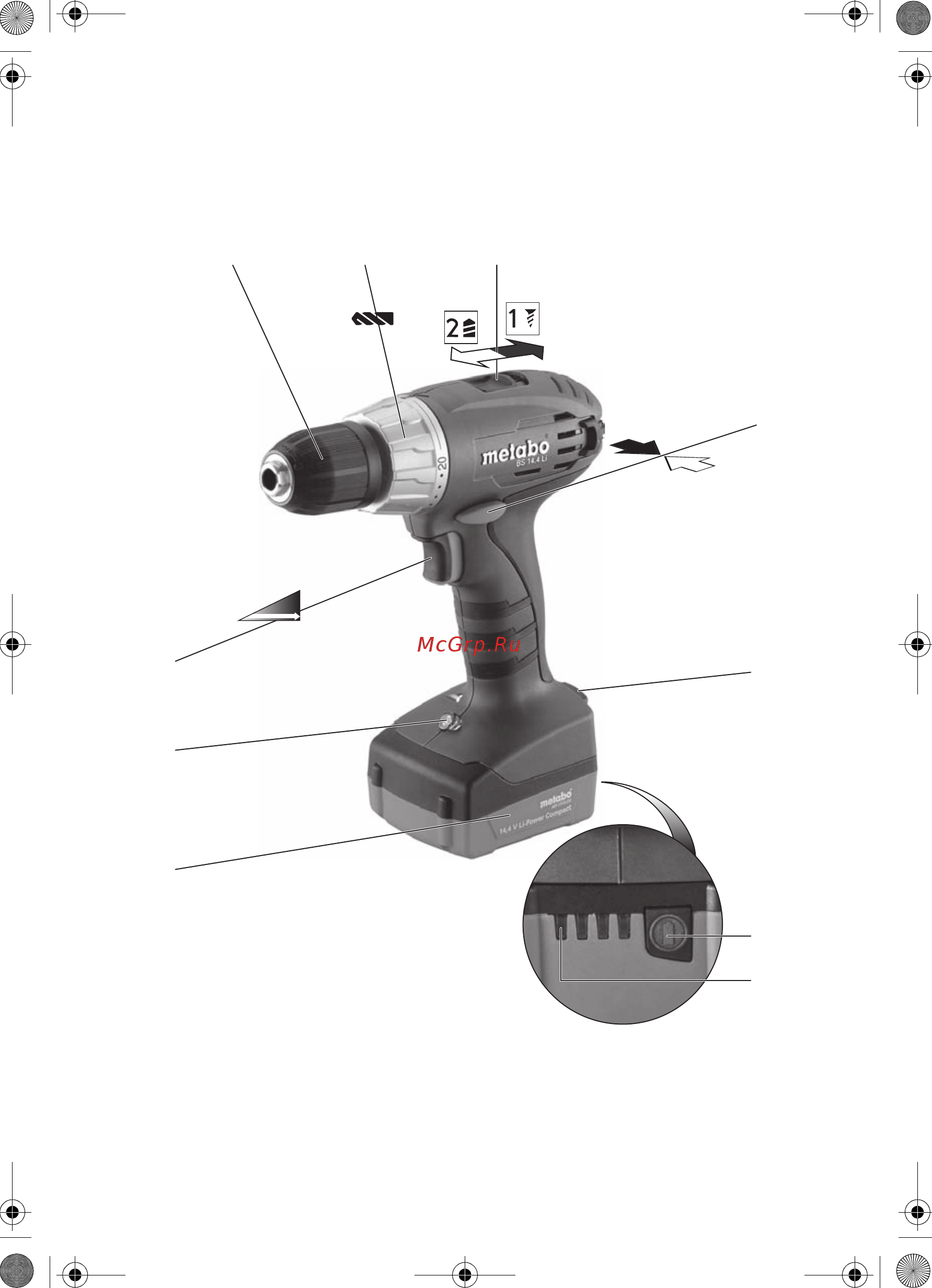Metabo BS 14.4 (602206500) Инструкция по эксплуатации онлайн [3/11] 330004
