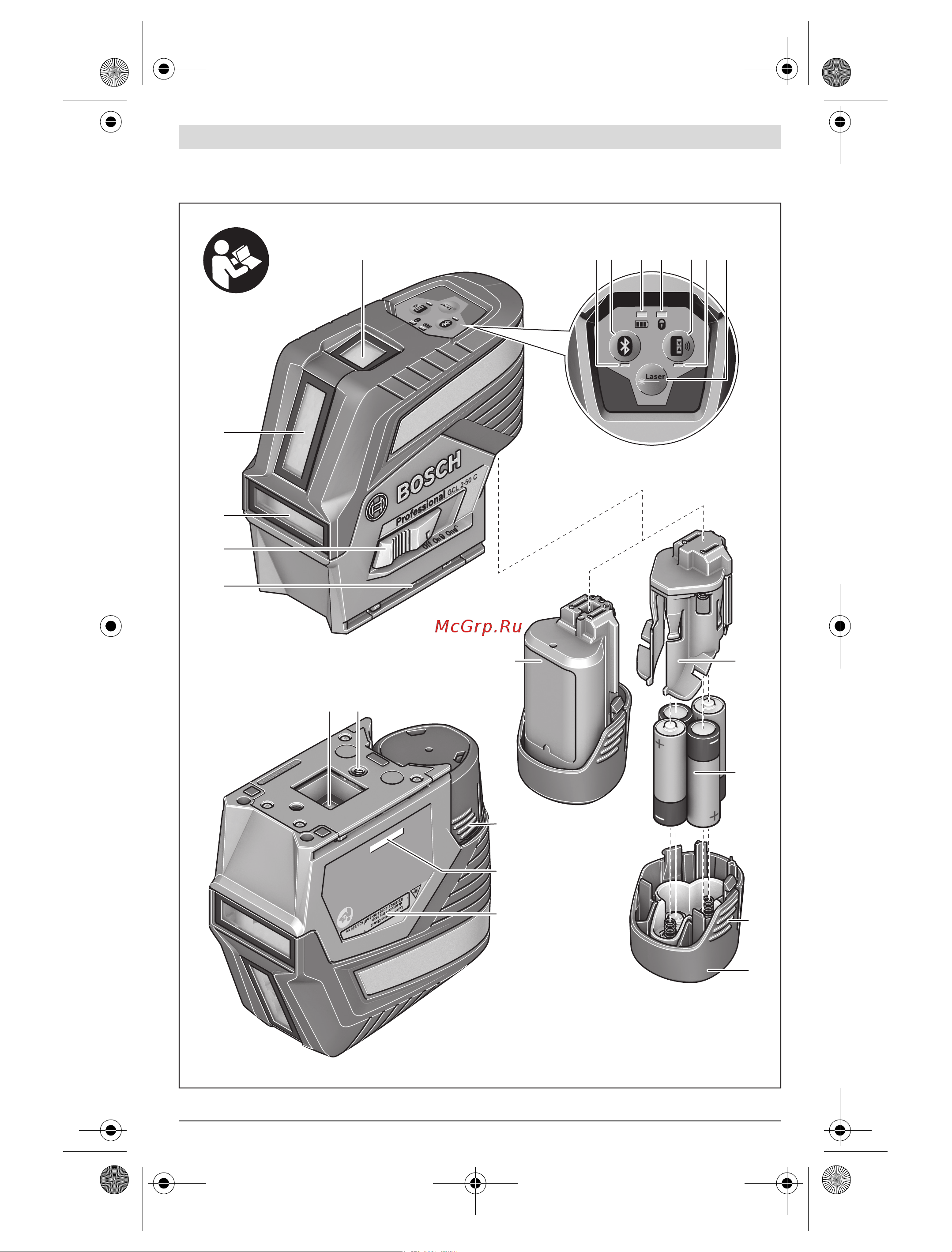 Bosch GCL 2-50C+RM3+BM3+12V+Lboxx (0601066G03)+Детектор PMD7 [3/387] Gcl 2 50 c gcl 2 50 cg