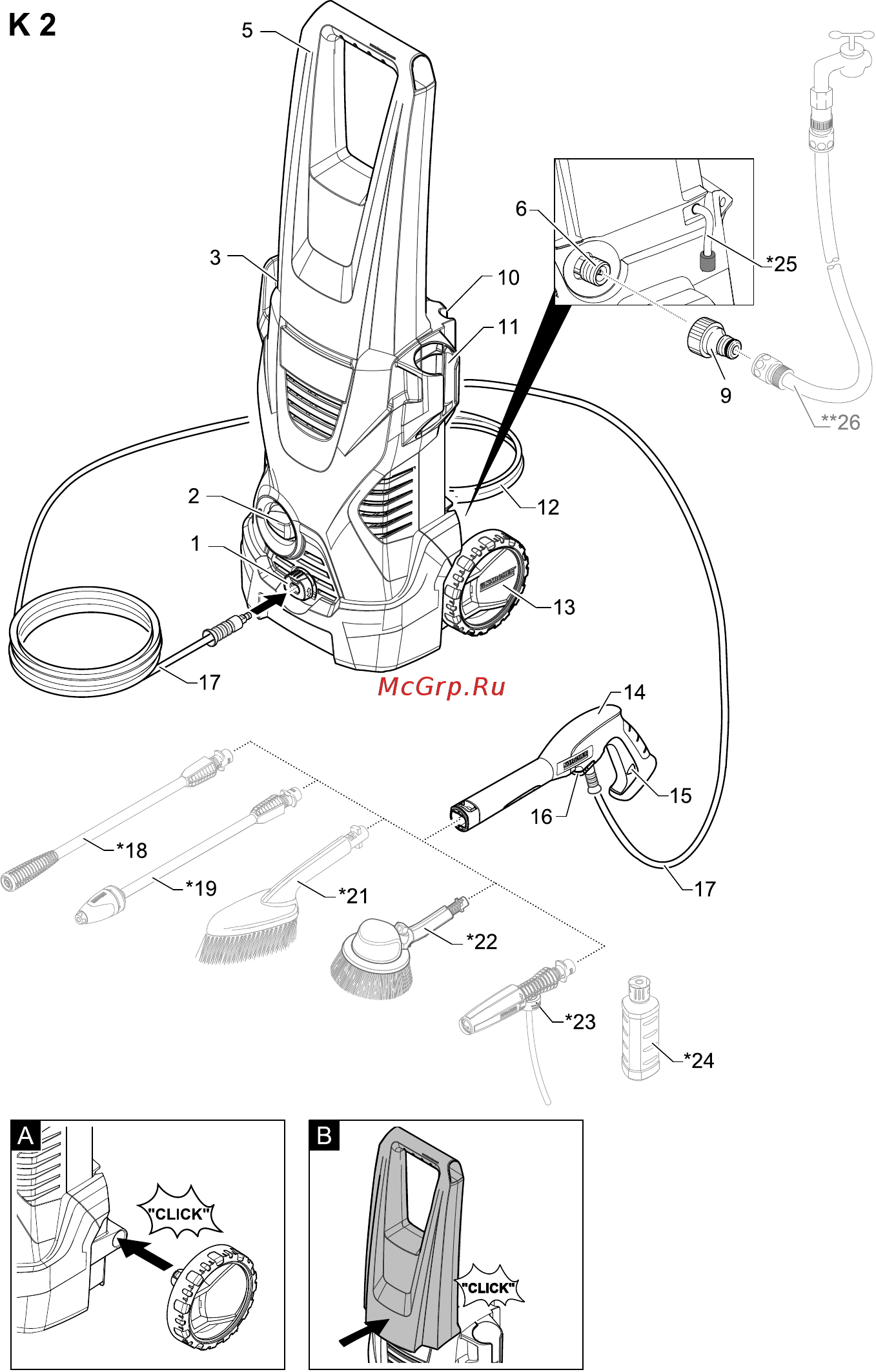 Karcher 16МРа/12m 60AC Инструкция по эксплуатации онлайн [4/128] 371542