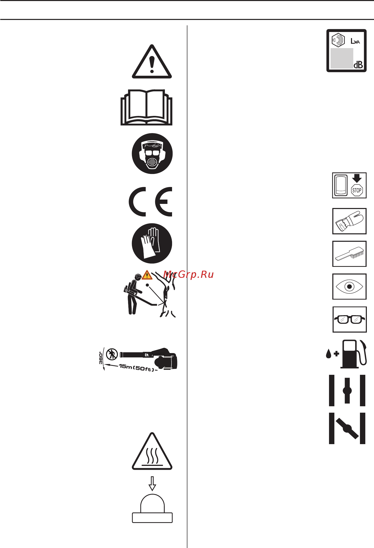 Husqvarna 580BTs (9666296-01) [202/524] Explicação dos símbolos