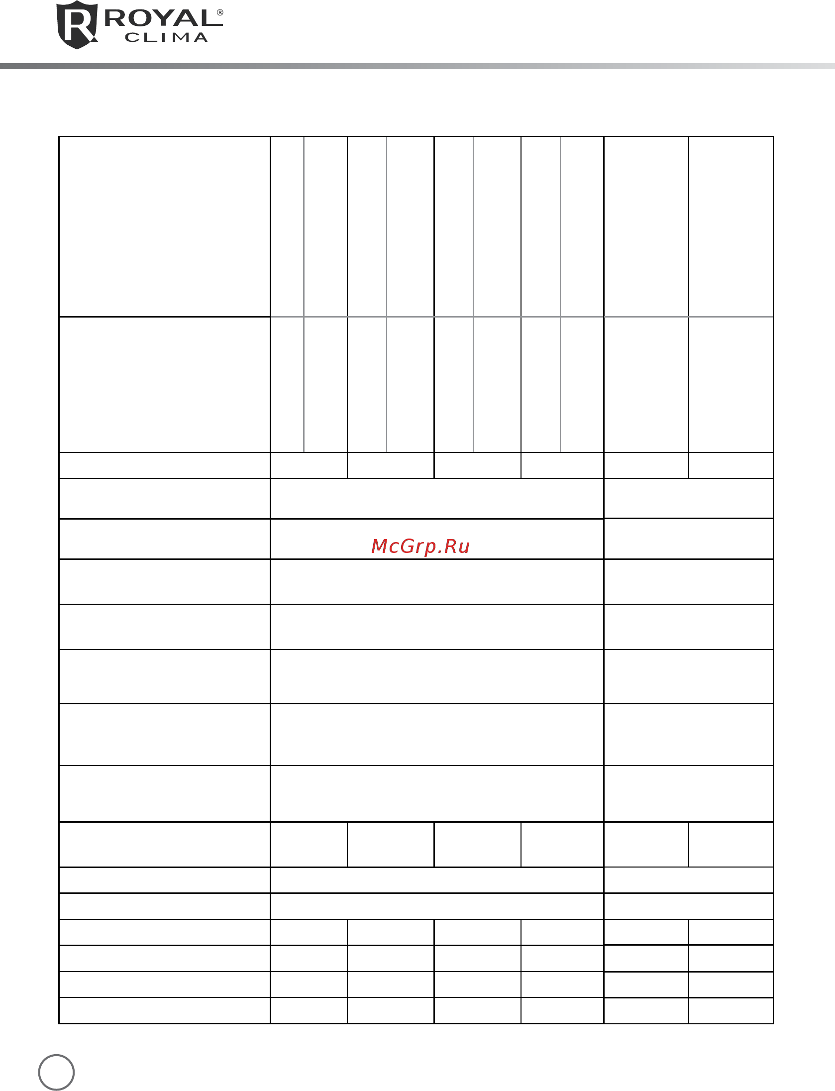 Royal Clima VIVA RWH-V30-RE [10/24] Артикул