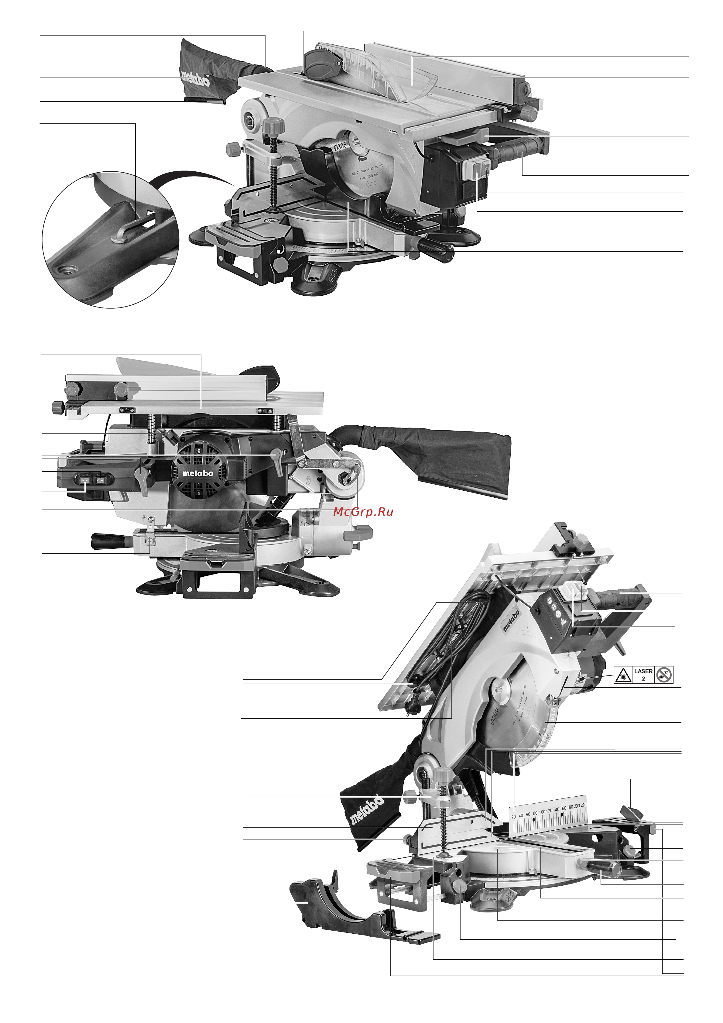 Metabo KGT 305 M (619004000) Инструкция по эксплуатации онлайн [2/122] 330469