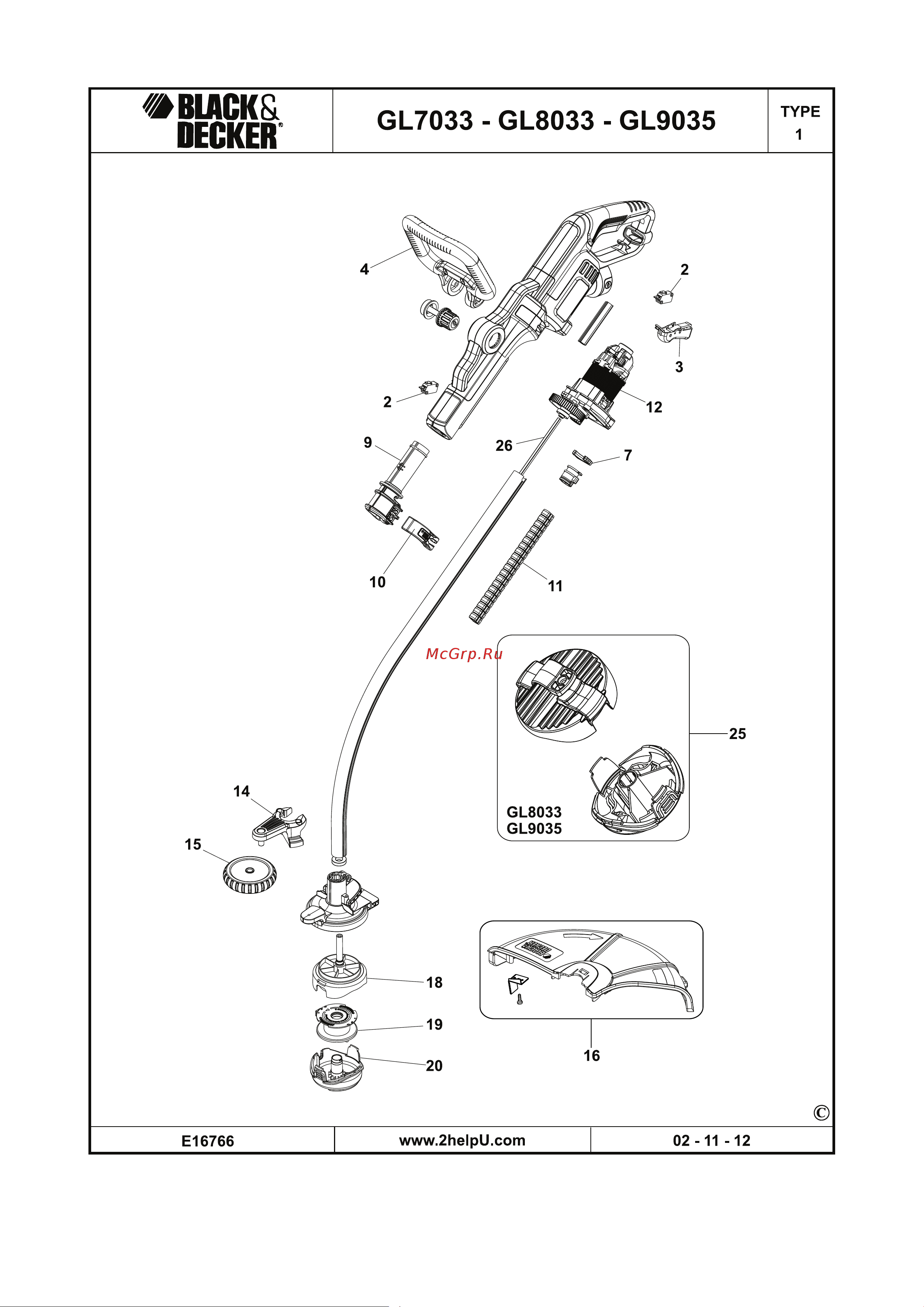 Black & Decker GL9035SPKIT Инструкция по эксплуатации онлайн [12/16] 513799