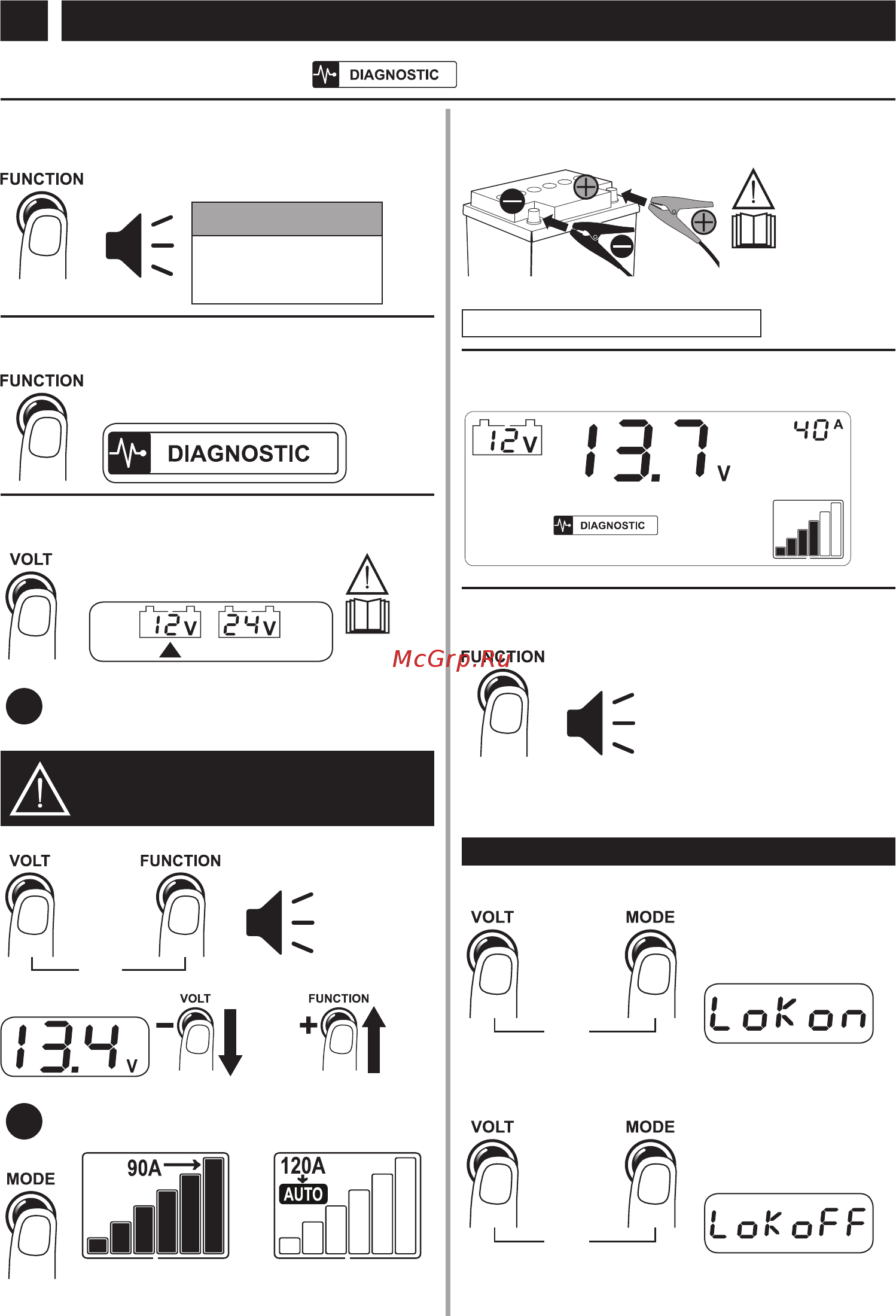 Telwin DOCTOR CHARGE 130 [10/17] D питание