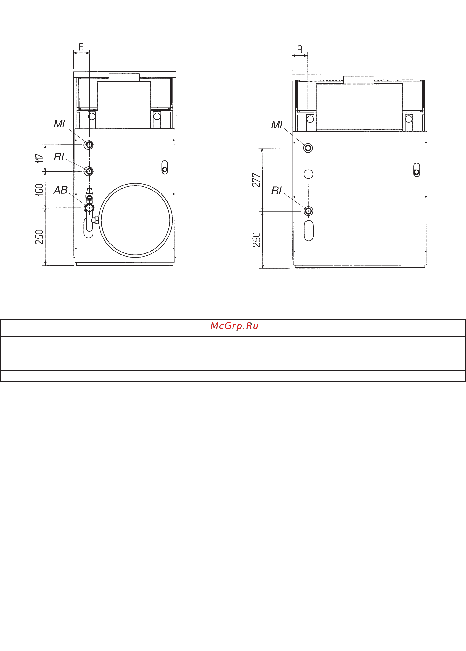 Ariston UNOBLOC GPV 31 RI MET [20/36] Гидравлическое подключение