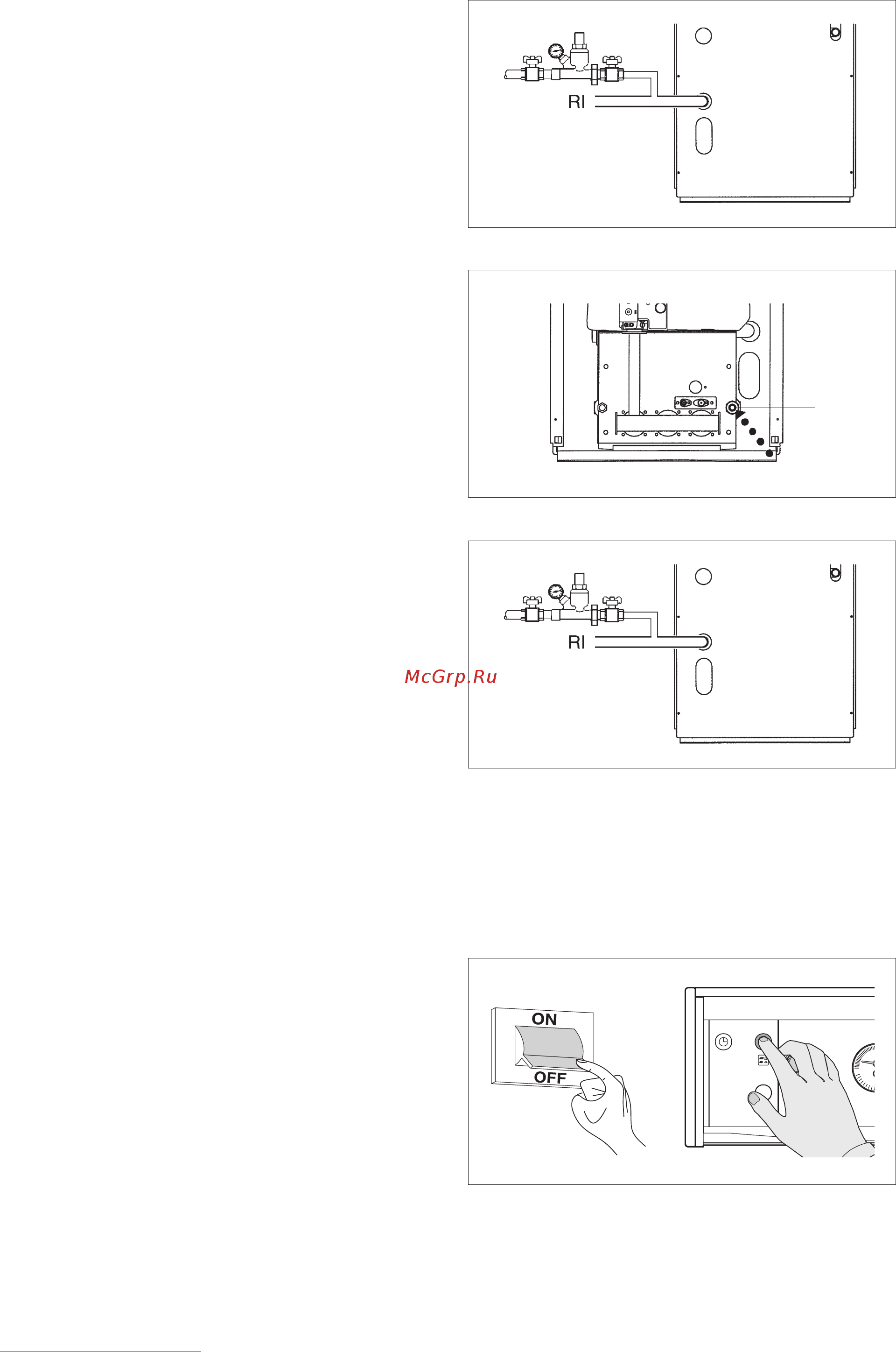 Ariston UNOBLOC GPV 31 RI MET [24/36] Заполнение и слив контура отопления