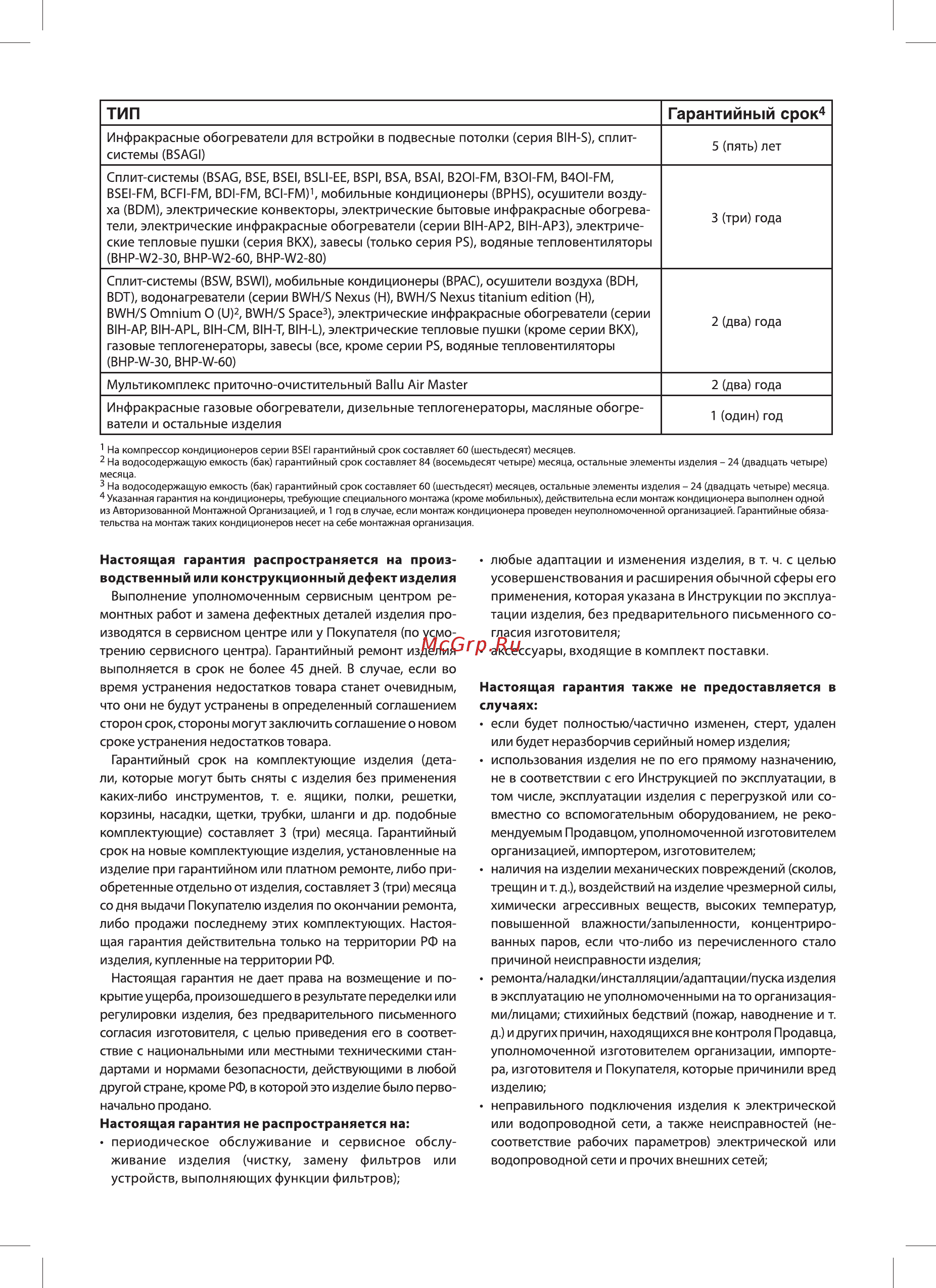 Ballu BDT-35L [12/16] Тип