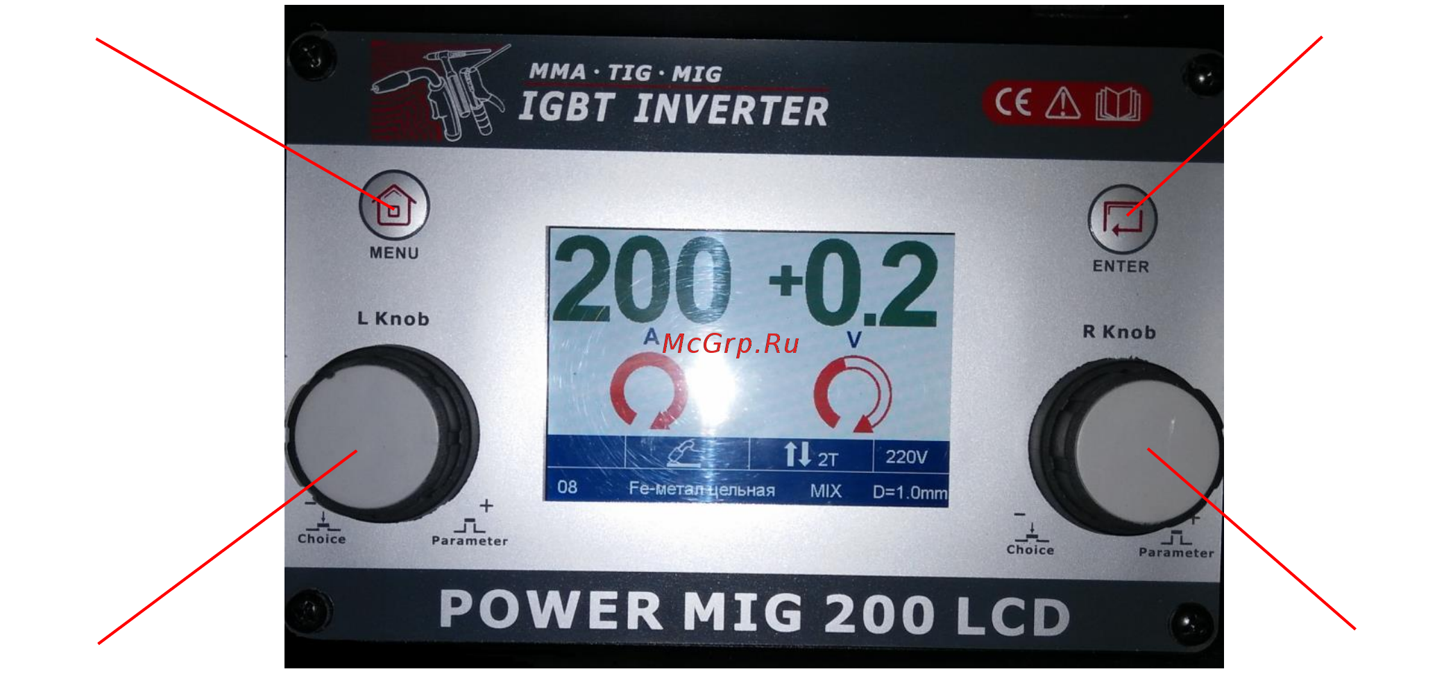 Flama POWER MIG 200 LCD (509787) Инструкция по эксплуатации онлайн [10/27] 331009