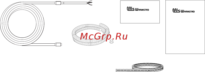 Warmstad WSS-150 [3/12] Дополнительно к комплекту подбирается терморегулятор и теплоизоляция не входят в комплект поставки