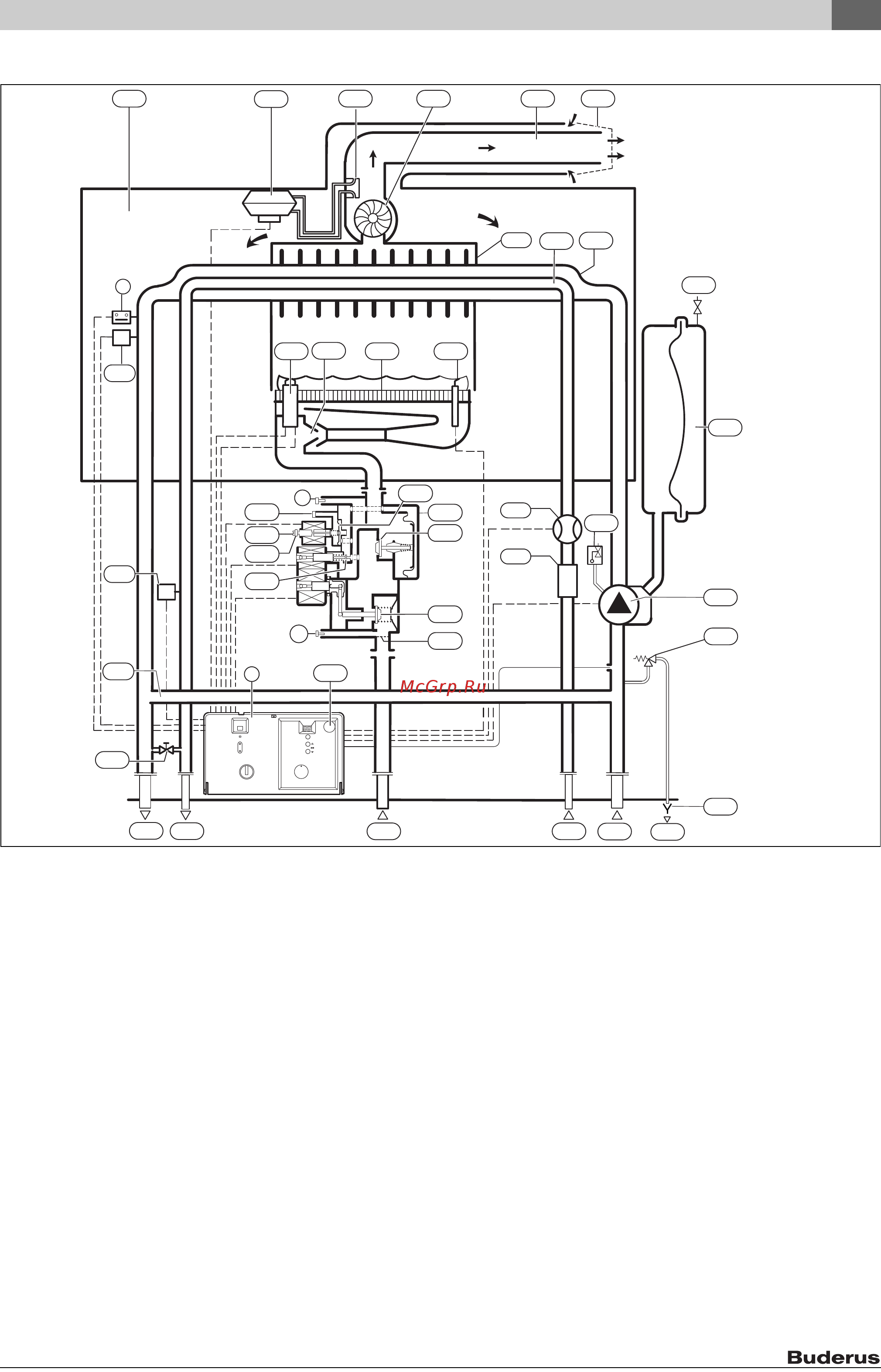 Buderus Logamax U052-24K [9/48] Функциональная схема logamax u052 24 28k
