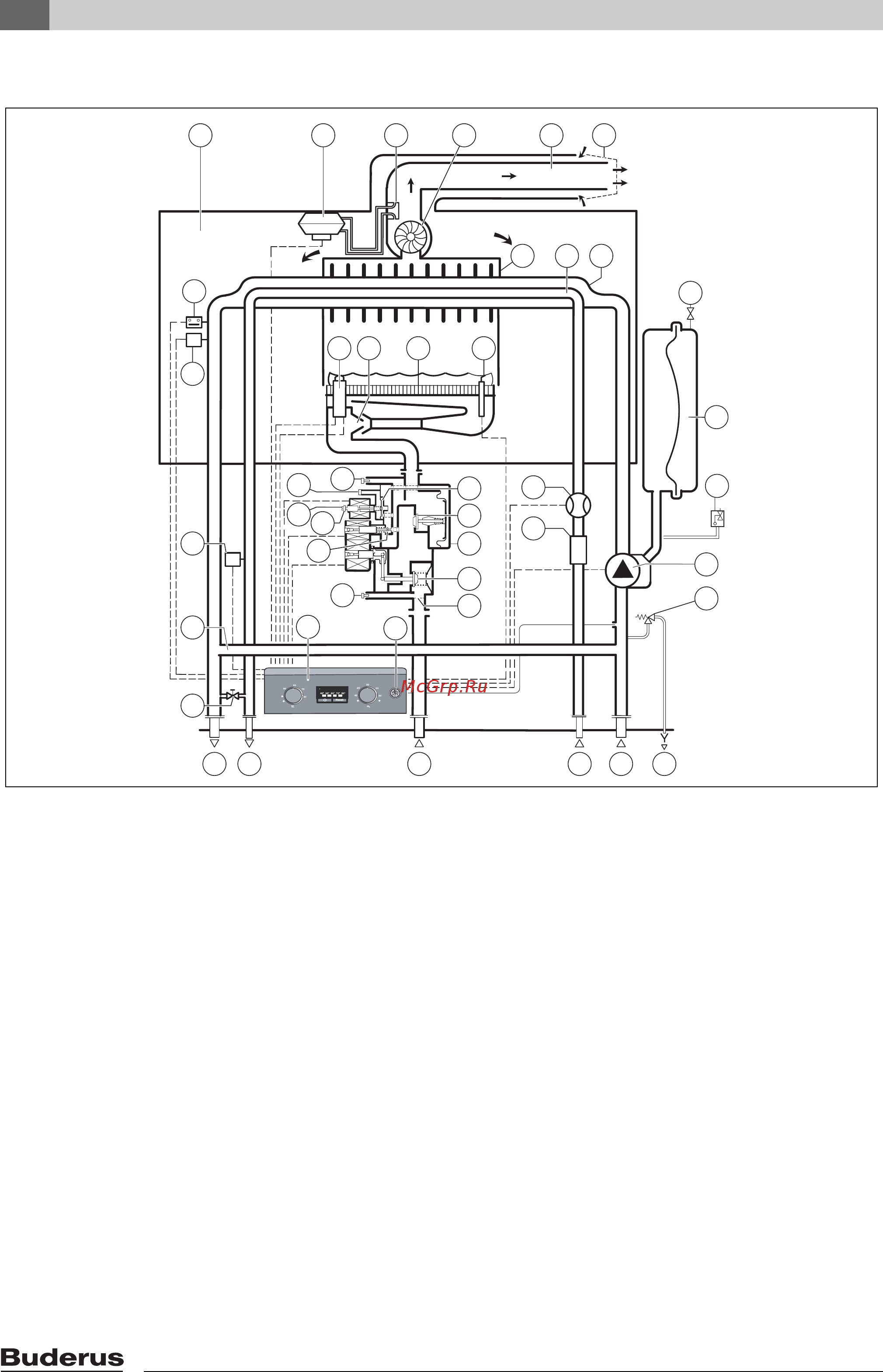 Buderus Logamax U042-24K [12/48] Гидравлическая схема