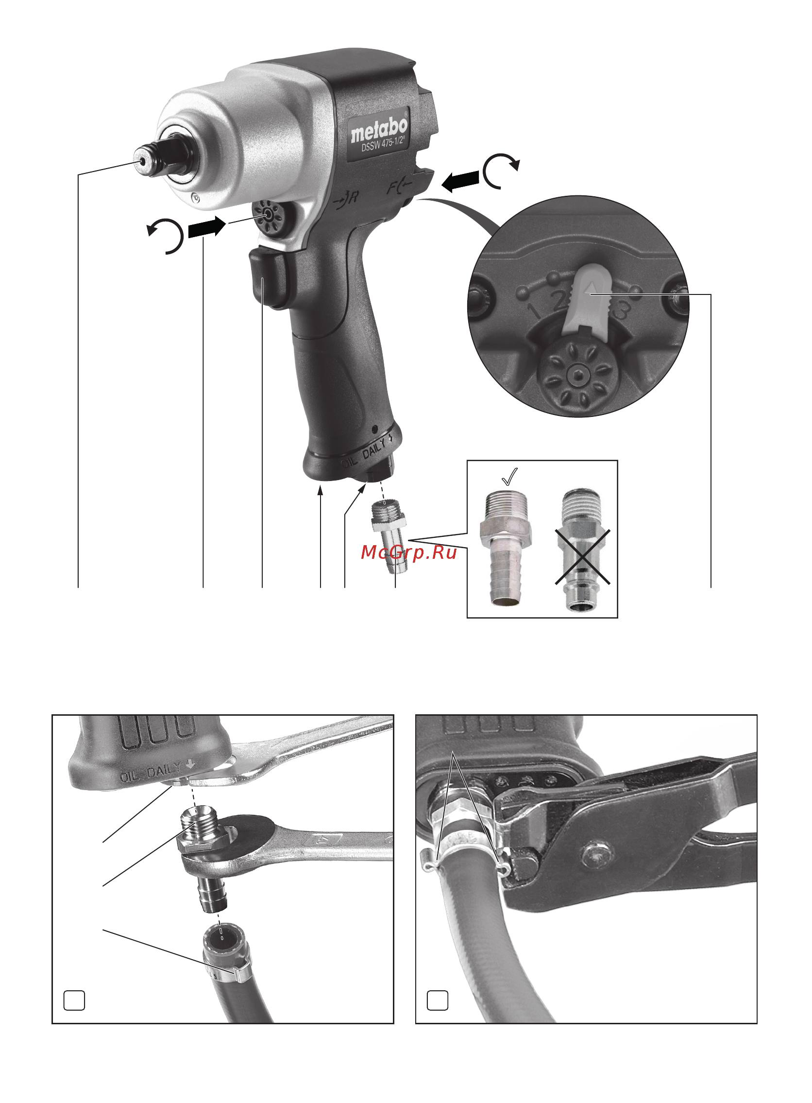 Metabo DSSW 500-1/2'' (601590000) Инструкция по эксплуатации онлайн [2/60] 331516