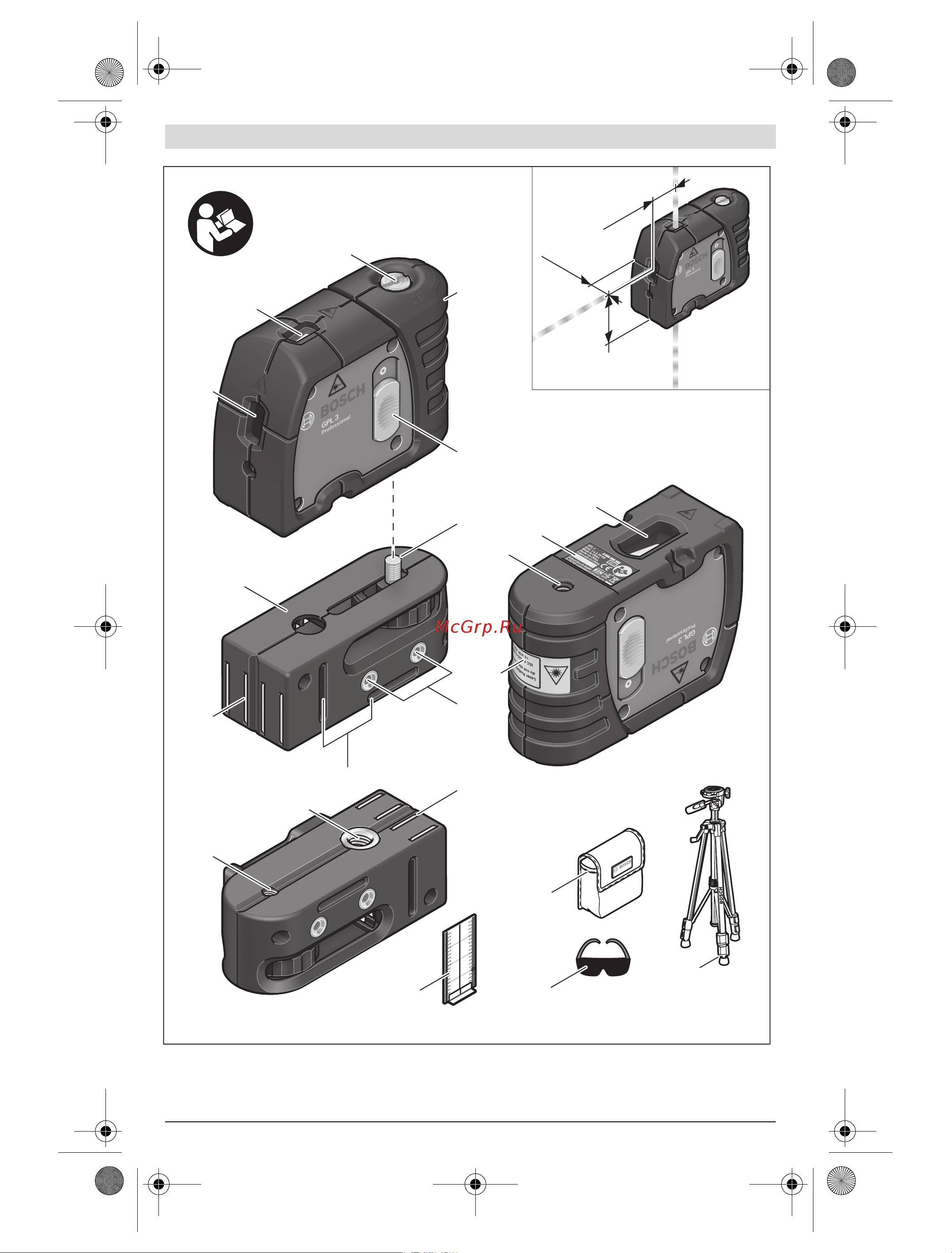 Bosch GPL 3 Professional (0.601.066.100) Инструкция по эксплуатации онлайн [3/178] 331572