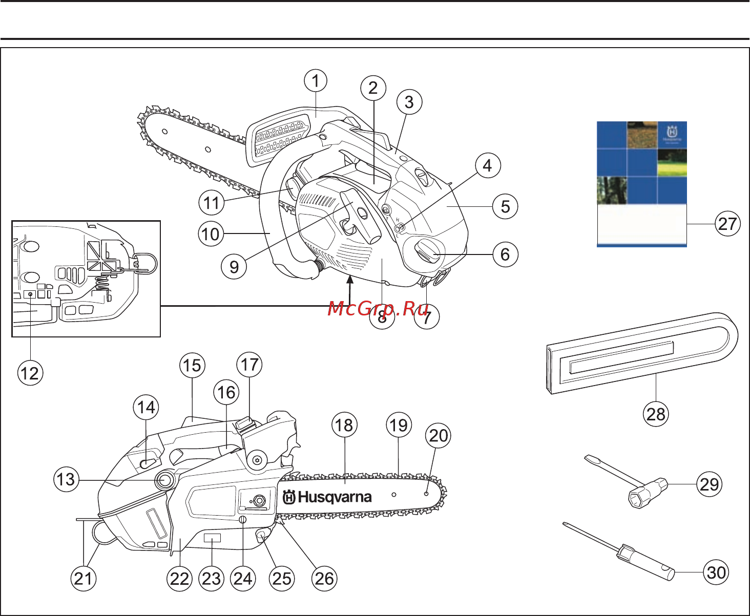 Husqvarna T435 (9669972-12) [6/402] Co je co