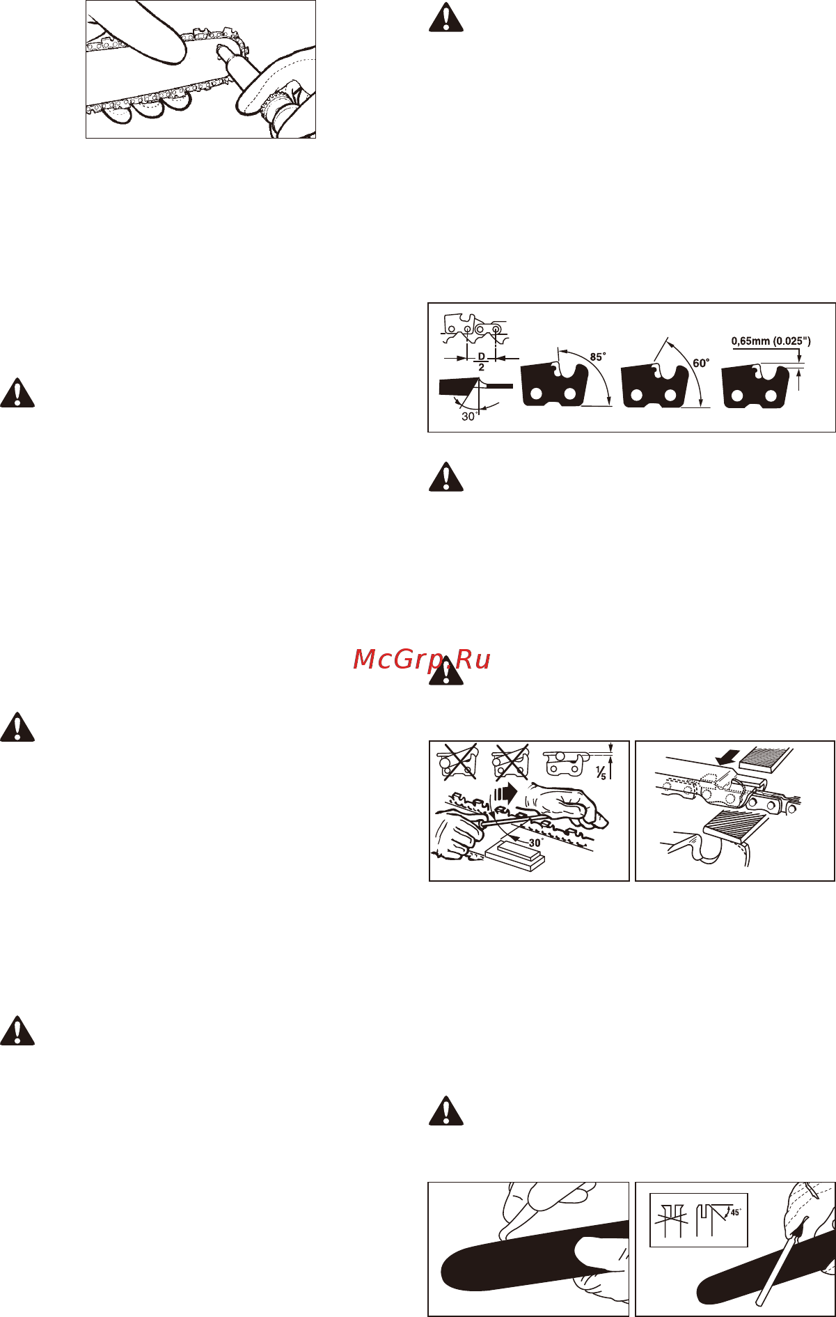 Partner P360S 18 [44/124] Varning