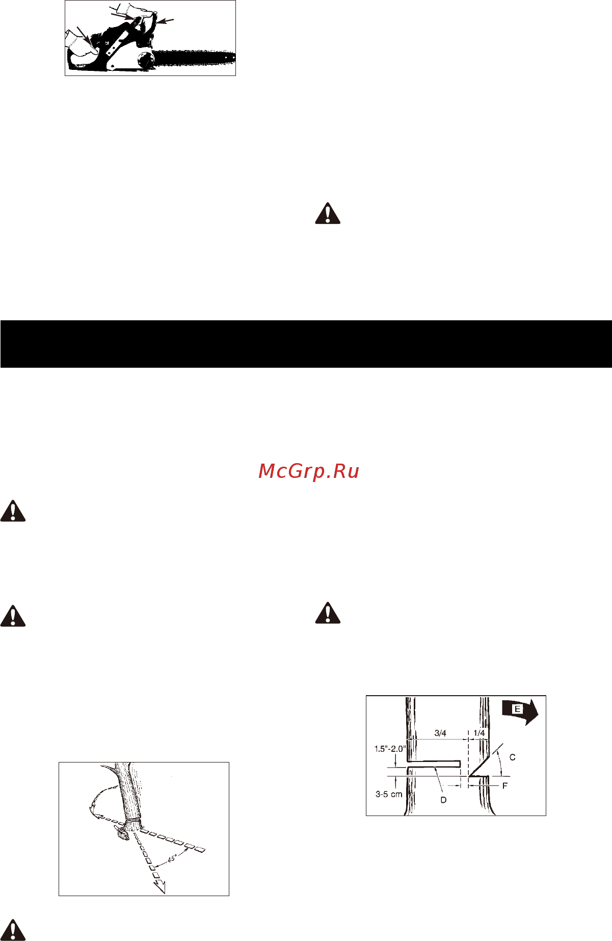 Partner P360S 9666992-01 [9/124] General cutting instructions
