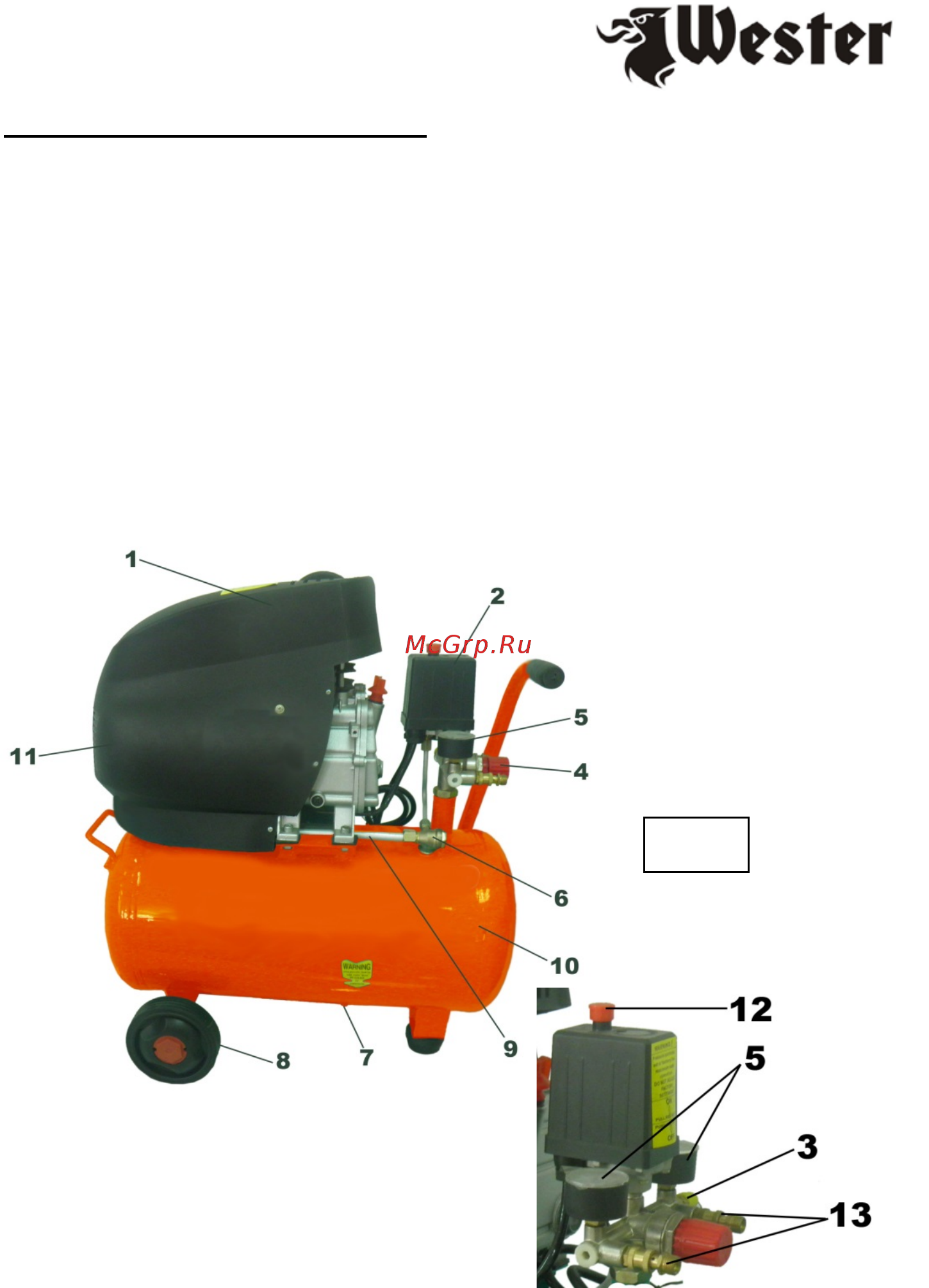 Wester W 024-150 OLC Инструкция по эксплуатации онлайн [3/13] 331650