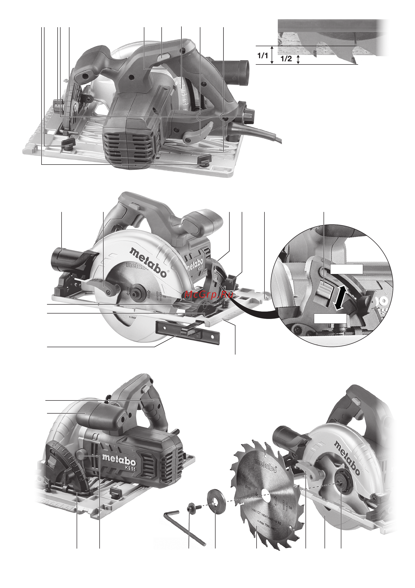 Metabo KS 55 FS в кейсе Инструкция по эксплуатации онлайн [2/80] 507682