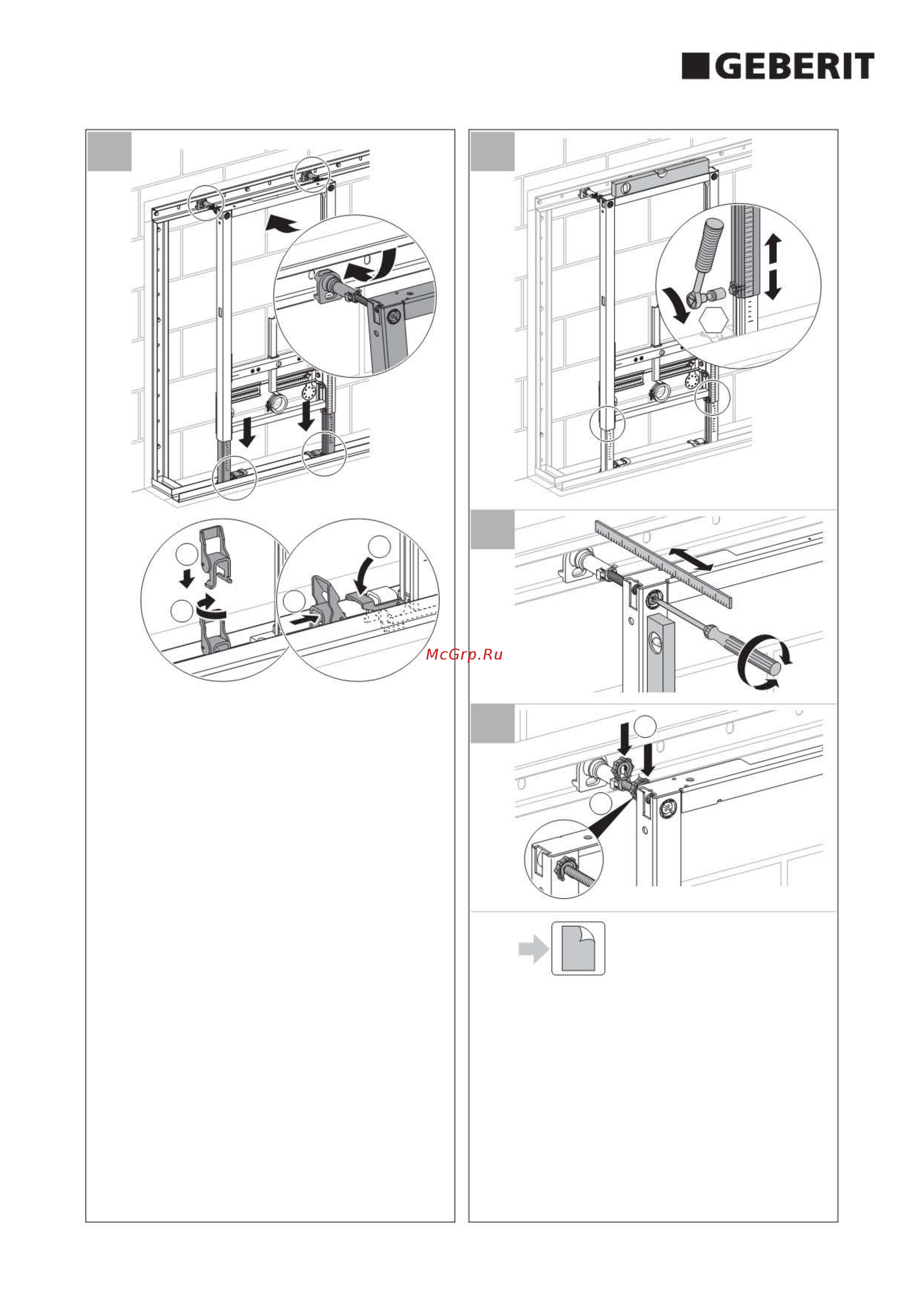 Geberit DUOFIX 111.524.00.1 Инструкция по эксплуатации онлайн [10/16] 332190