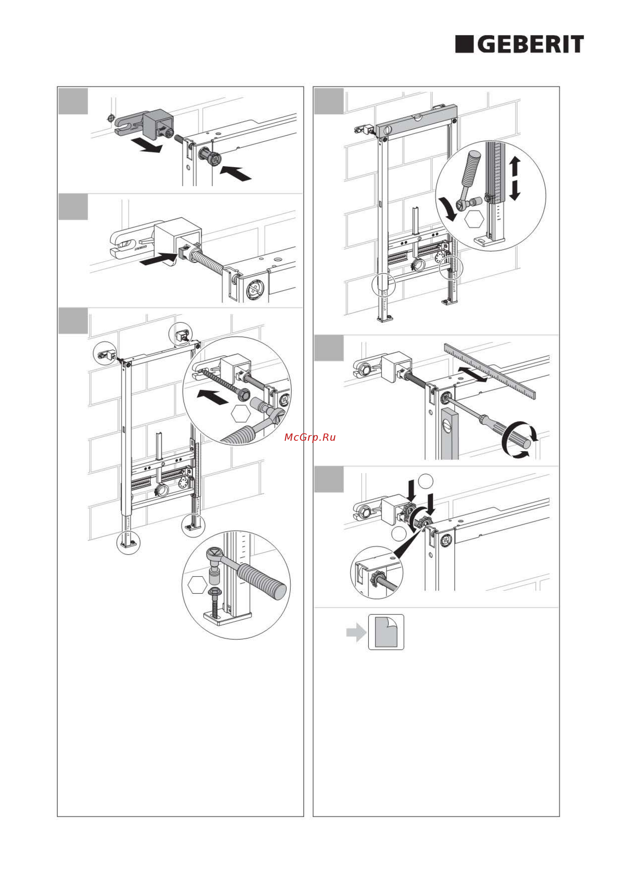 Geberit DUOFIX 111.524.00.1 Инструкция по эксплуатации онлайн [4/16] 332190