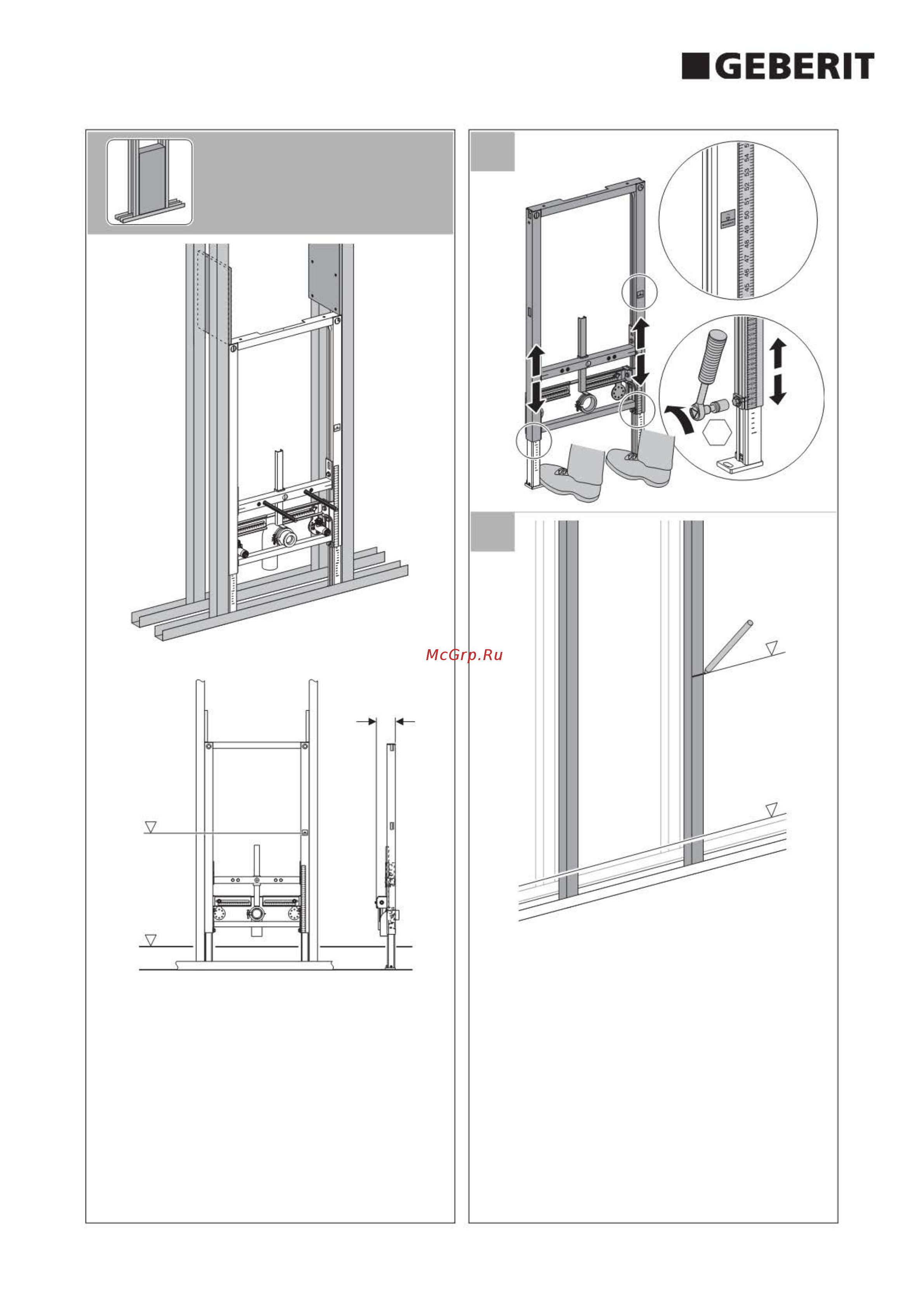 Geberit DUOFIX 111.524.00.1 Инструкция по эксплуатации онлайн [7/16] 332190