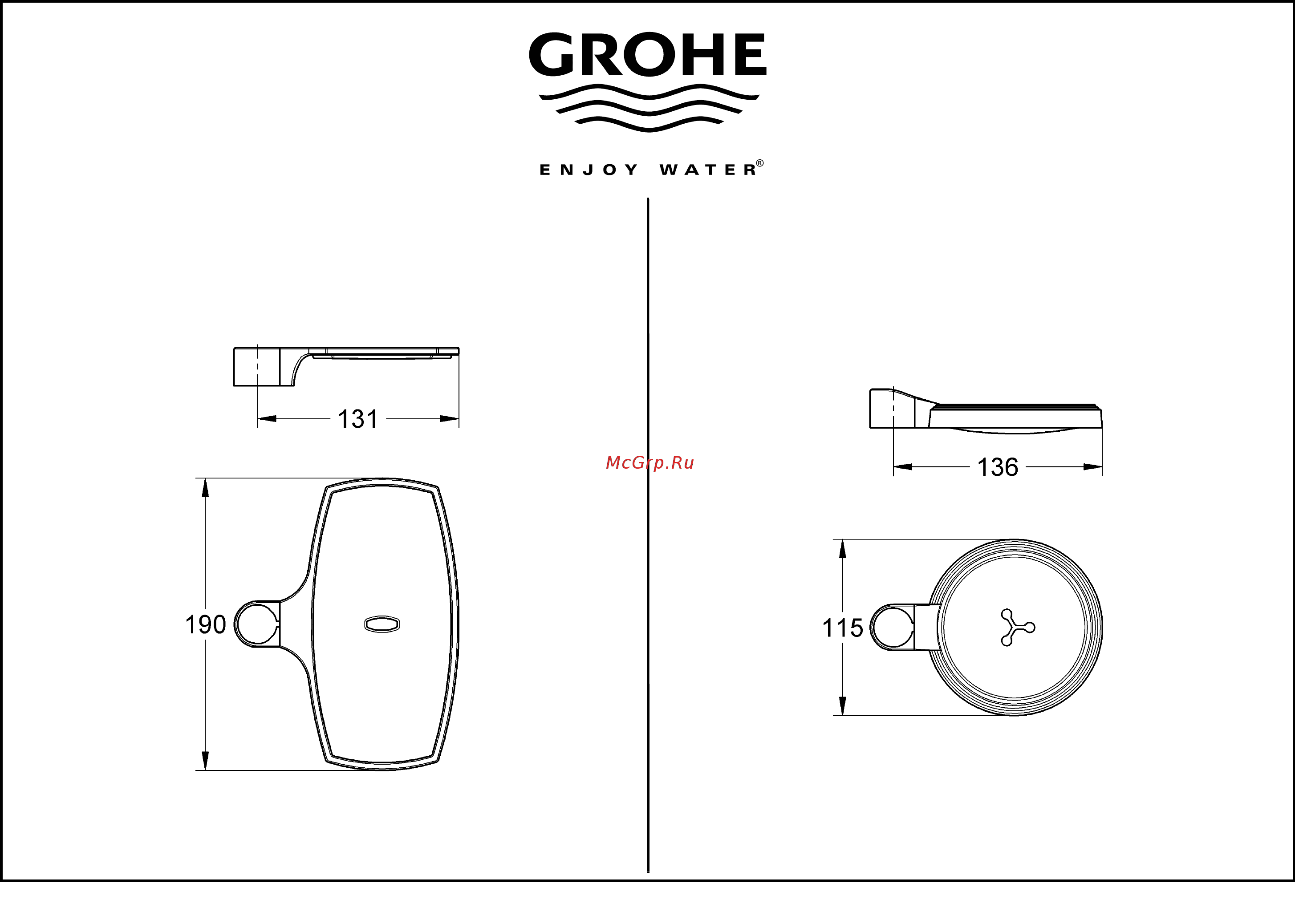 Grohe Euphoria Cosmopolitan 27368000 Инструкция по эксплуатации онлайн