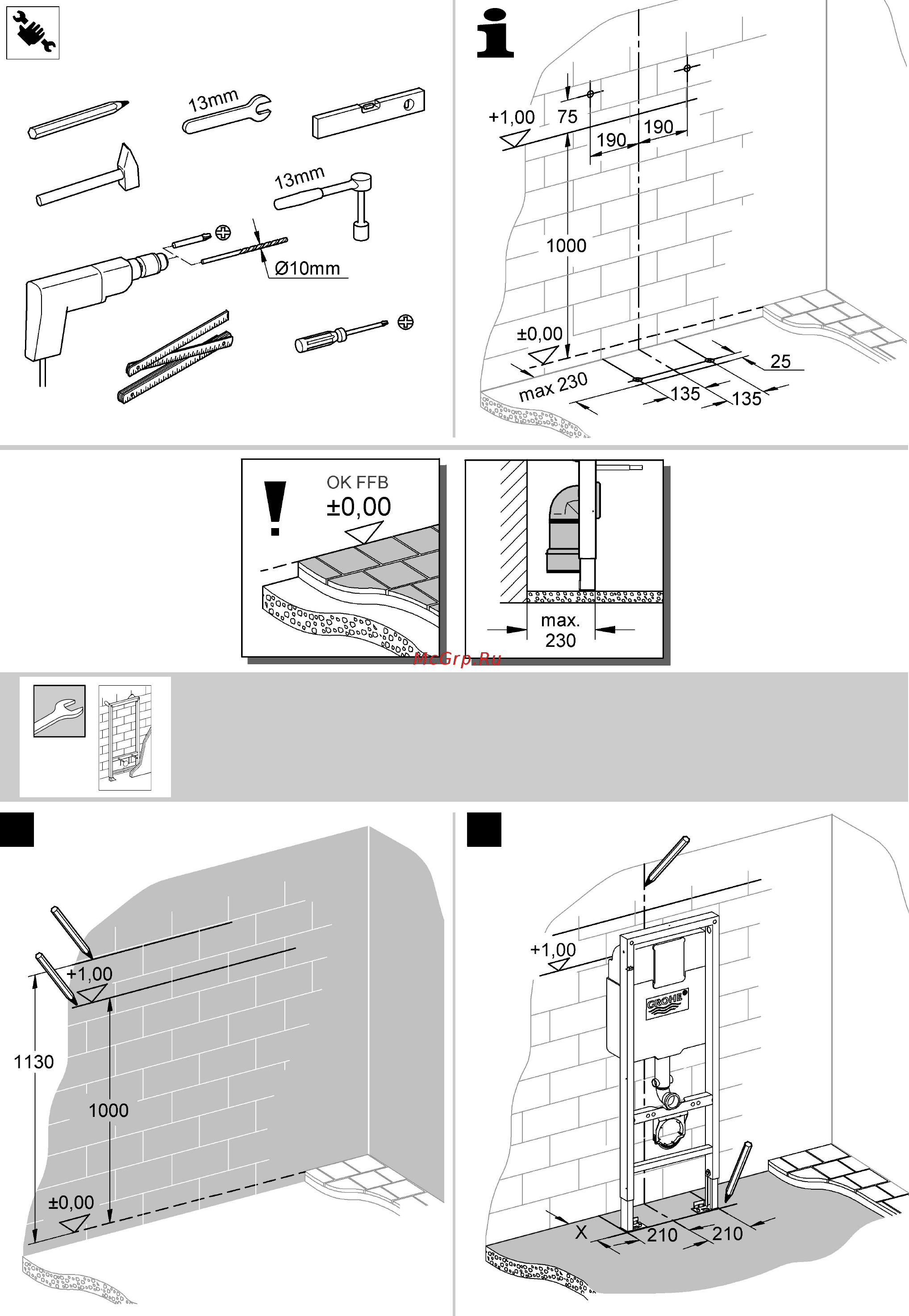 Grohe Rapid SL 38713001 Инструкция по эксплуатации онлайн [4/26] 332247