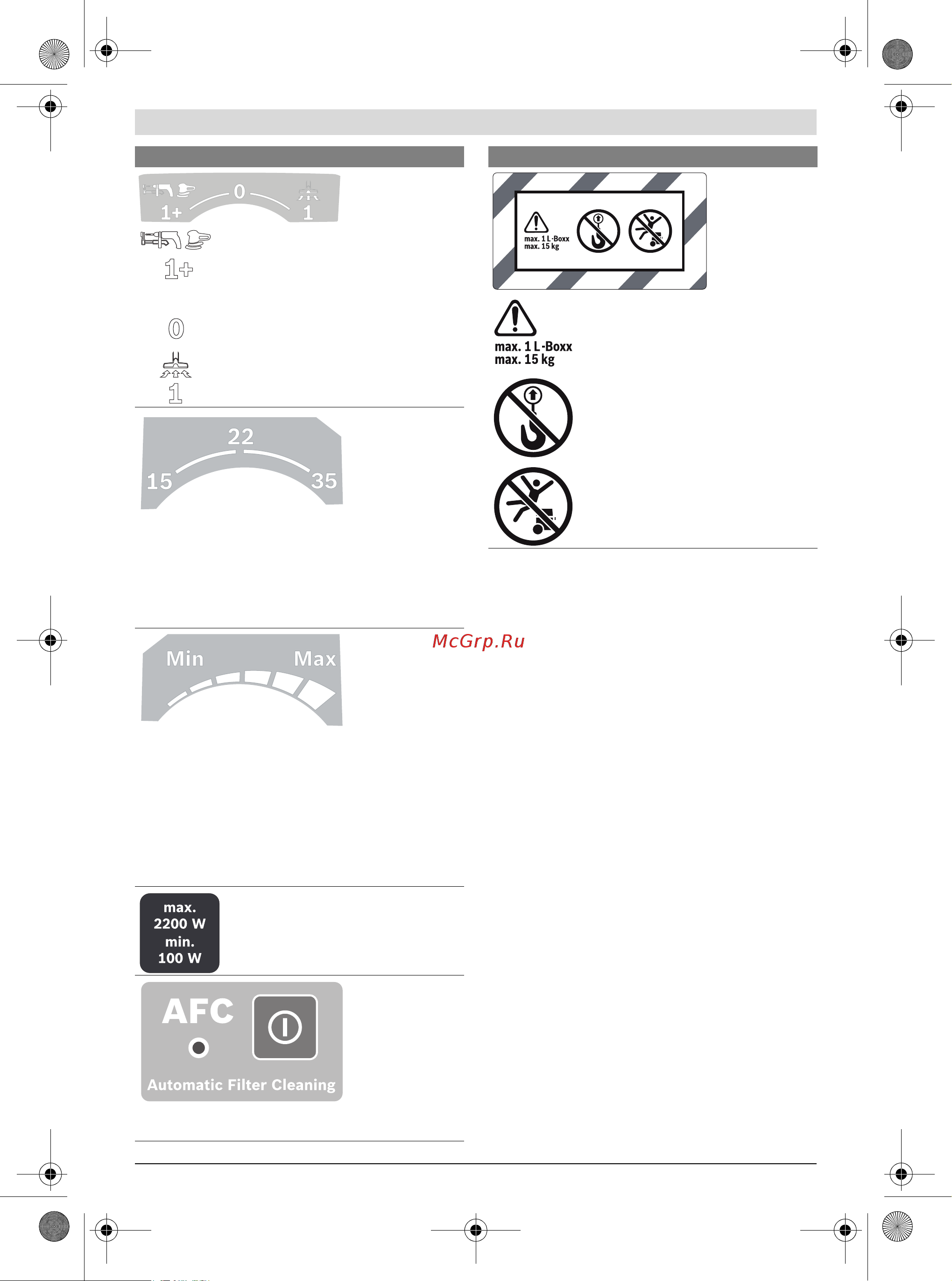 Bosch GAS 35 M AFC (0.601.9C3.100) [18/269] Product description and specifica tions