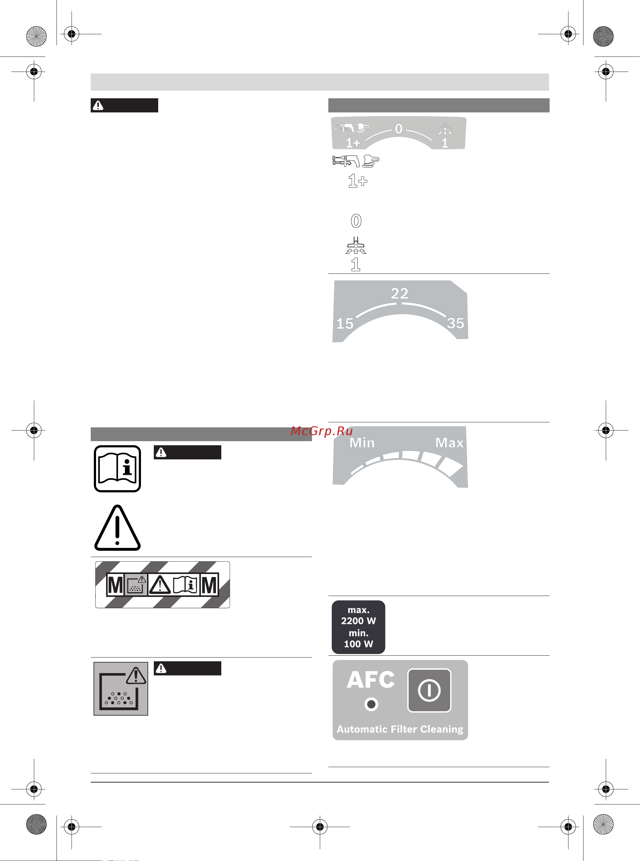 Bosch GAS 35 M AFC (0.601.9C3.100) [9/269] Symbole
