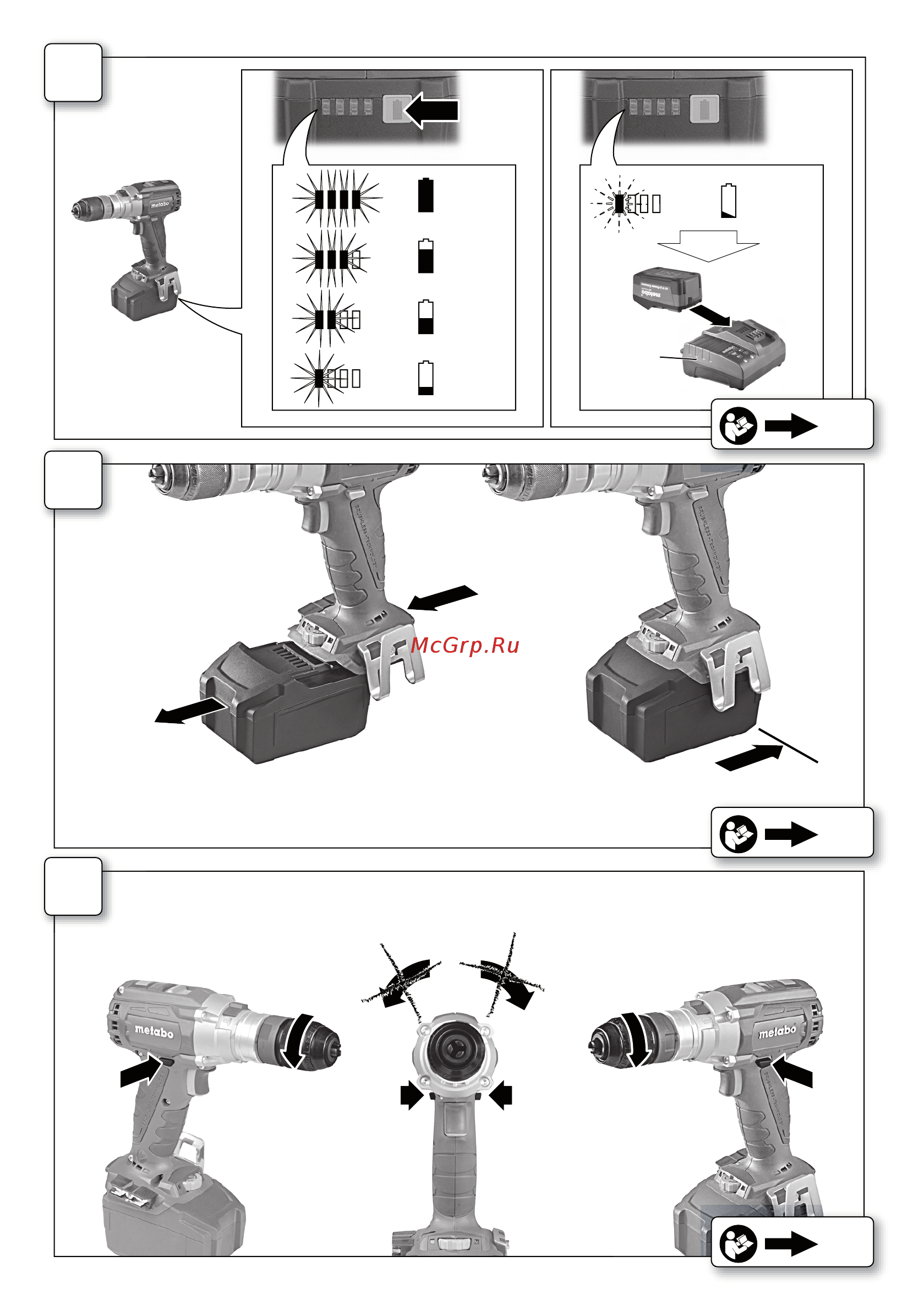 Metabo BS 18 LTX Quick new 5.2 (602193650) Инструкция по эксплуатации онлайн [3/68] 332421