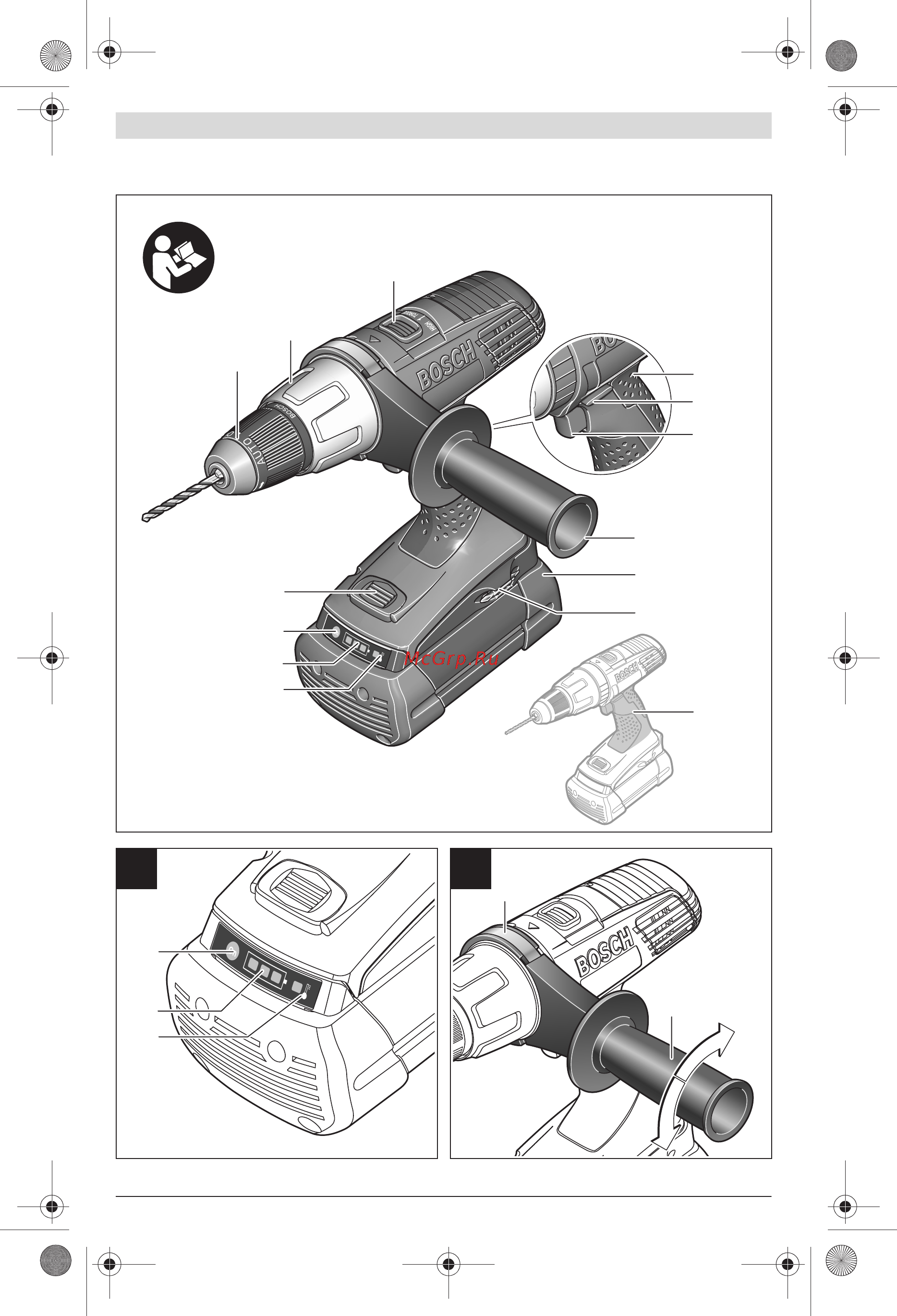 Bosch GSB 36 VE-2-LI Professional Инструкция по эксплуатации онлайн [4/217] 332446