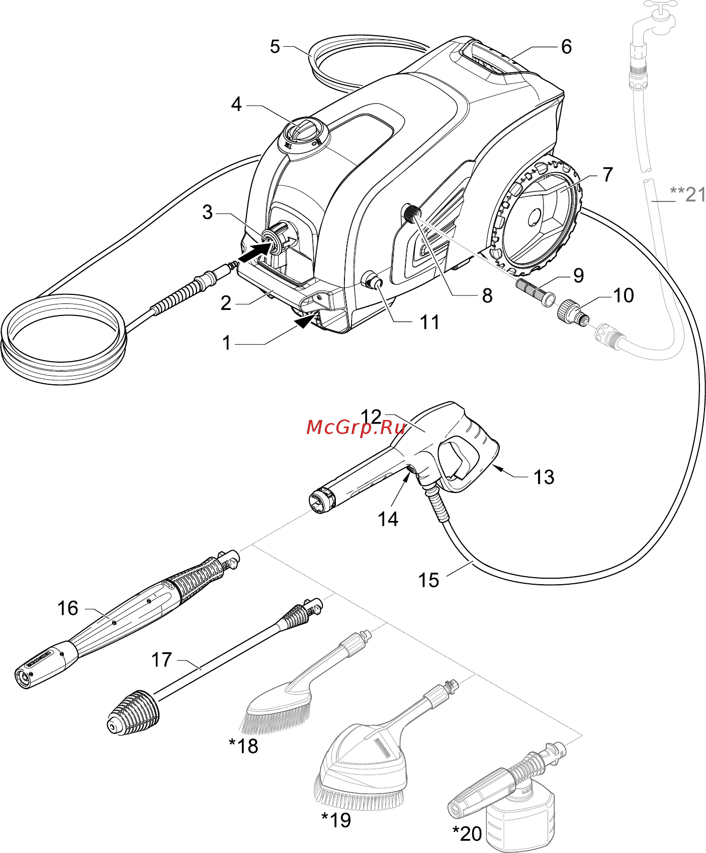 Karcher K 7 Compact 1.447-002 Инструкция по эксплуатации онлайн [3/278] 822890